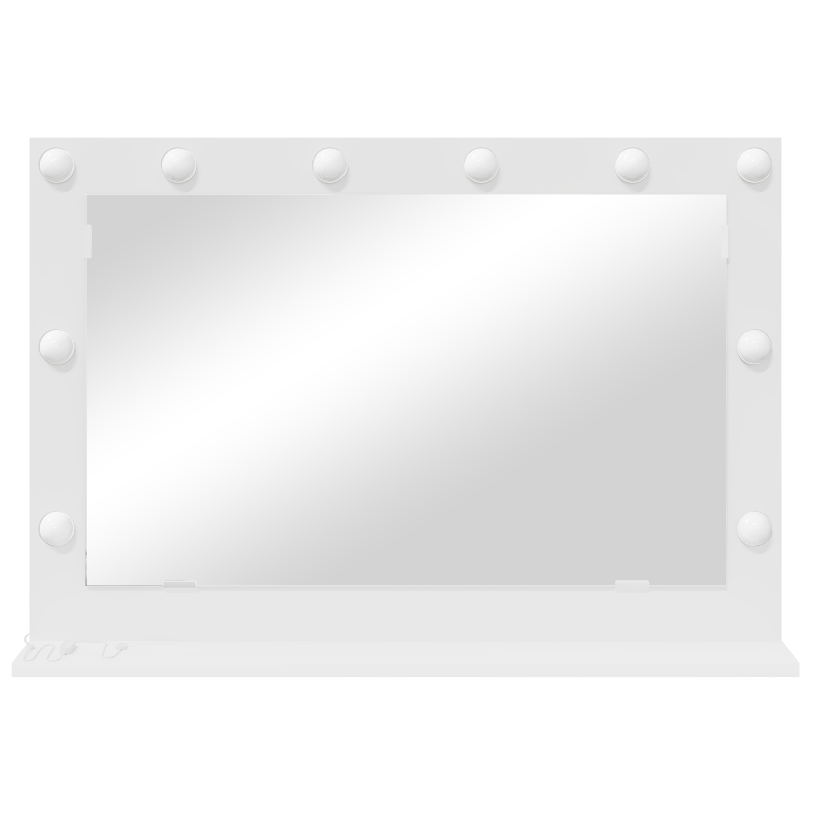 Vanity Mirror with LED Lights White 80x55x18 cm - Image 3