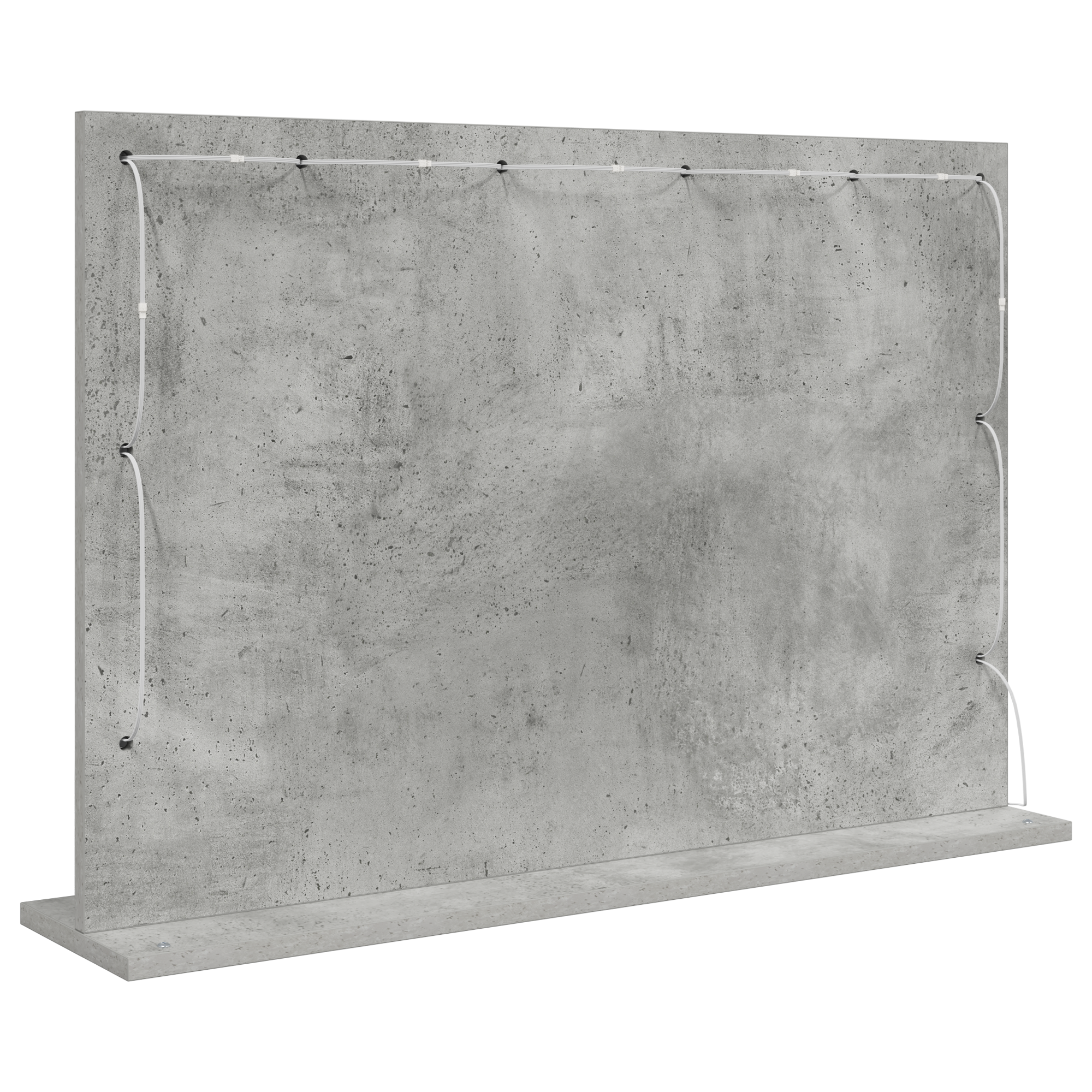 Vanity Mirror Concrete grey Glass 80 x 55 x 18 cm Mirror - Image 5
