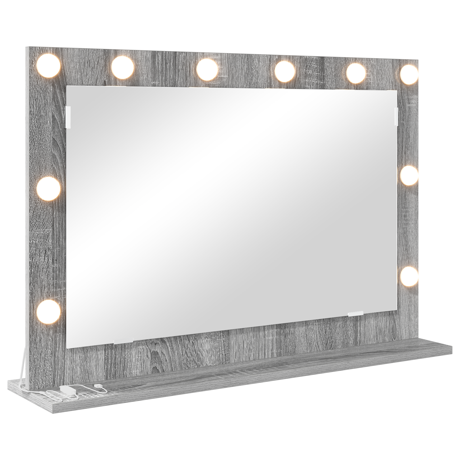 Vanity Mirror Grey Sonoma Particle board 80 x 55 x 18 cm - Image 2