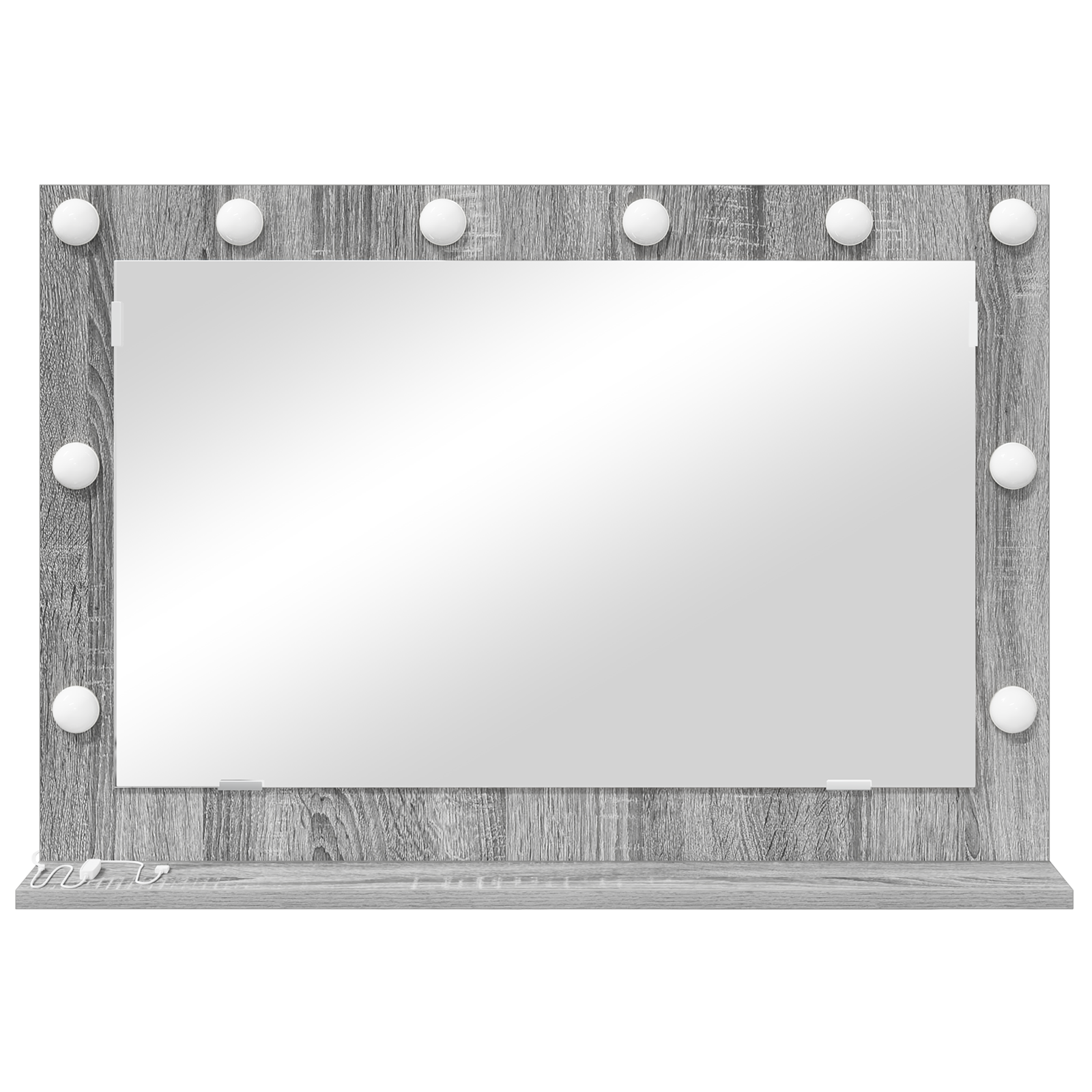 Vanity Mirror Grey Sonoma Particle board 80 x 55 x 18 cm - Image 3