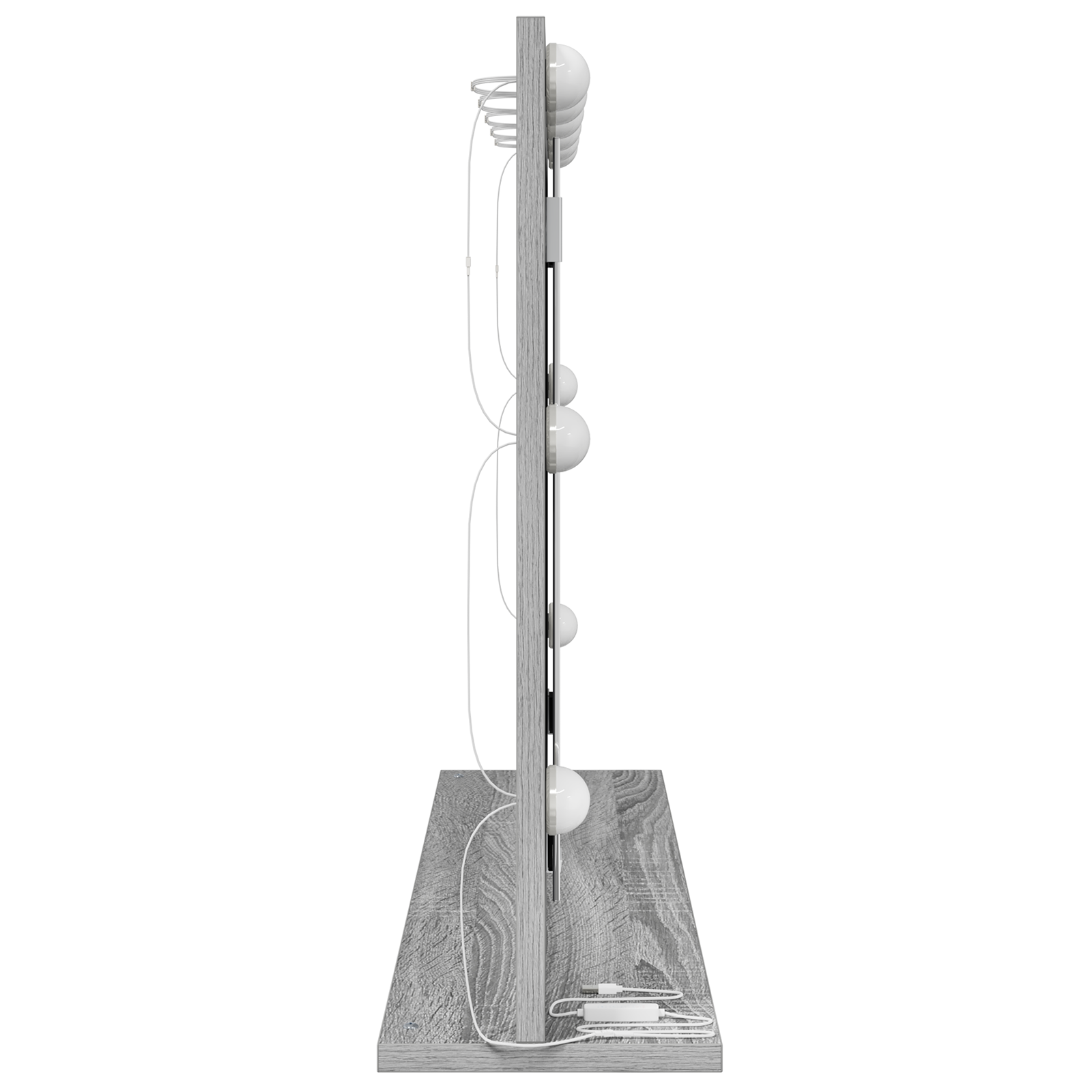 Vanity Mirror Grey Sonoma Particle board 80 x 55 x 18 cm - Image 4