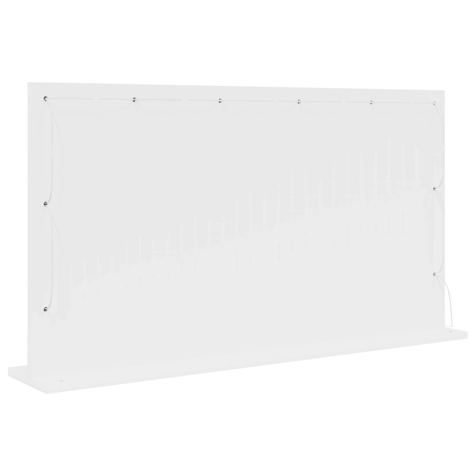 Veidrodinis stalas su LED šviesomis Balta 100x55x18 cm - Image 5