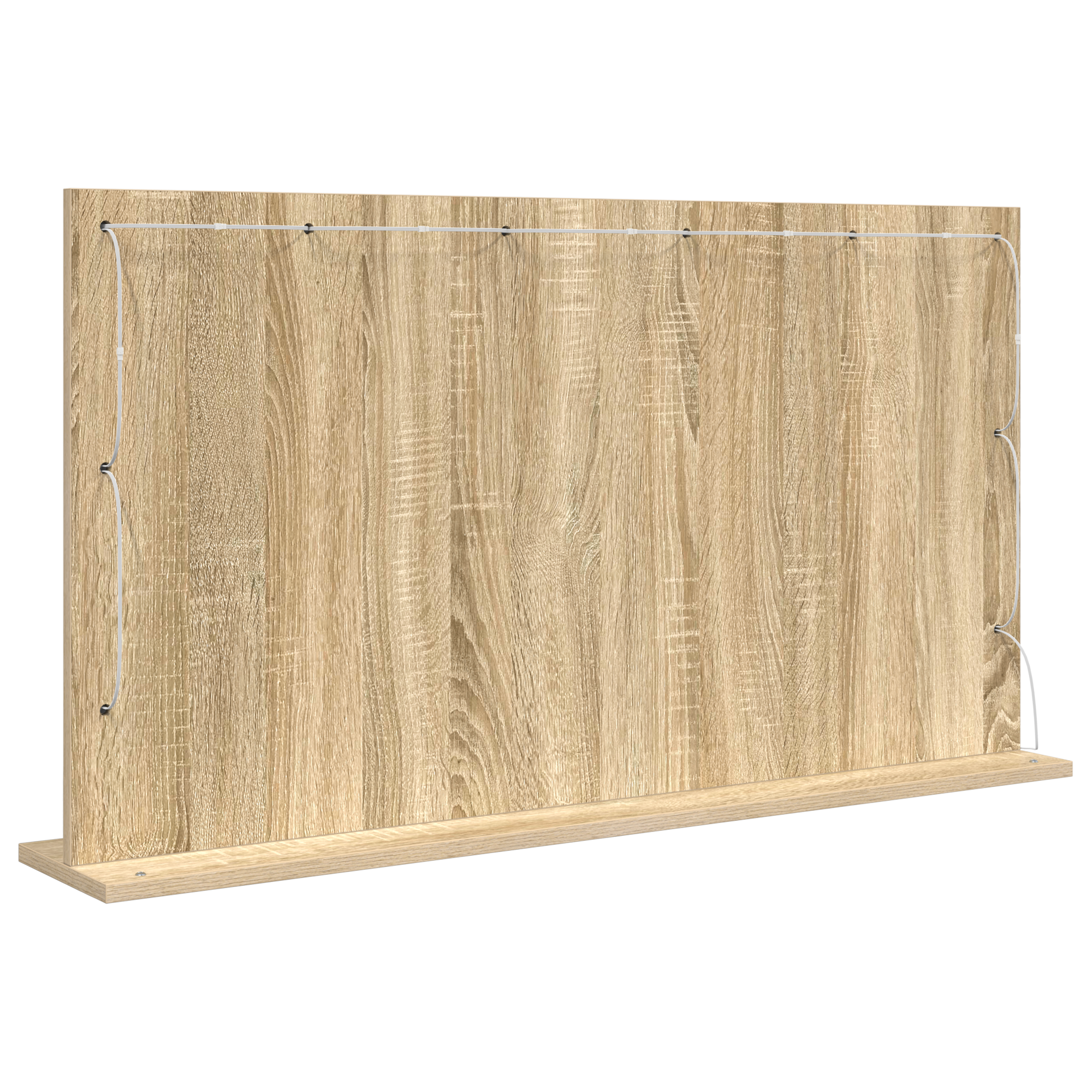 Grožio Veidrodis Sonoma ąžuolas MDF, Stiklas 100 x 55 x 18 cm - Image 5