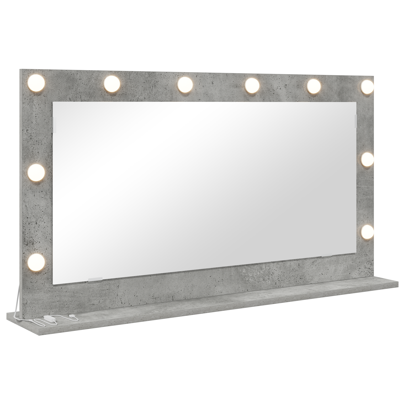 Vanity Mirror Concrete grey Concrete 100 x 55 x 18 cm Mirror - Image 2