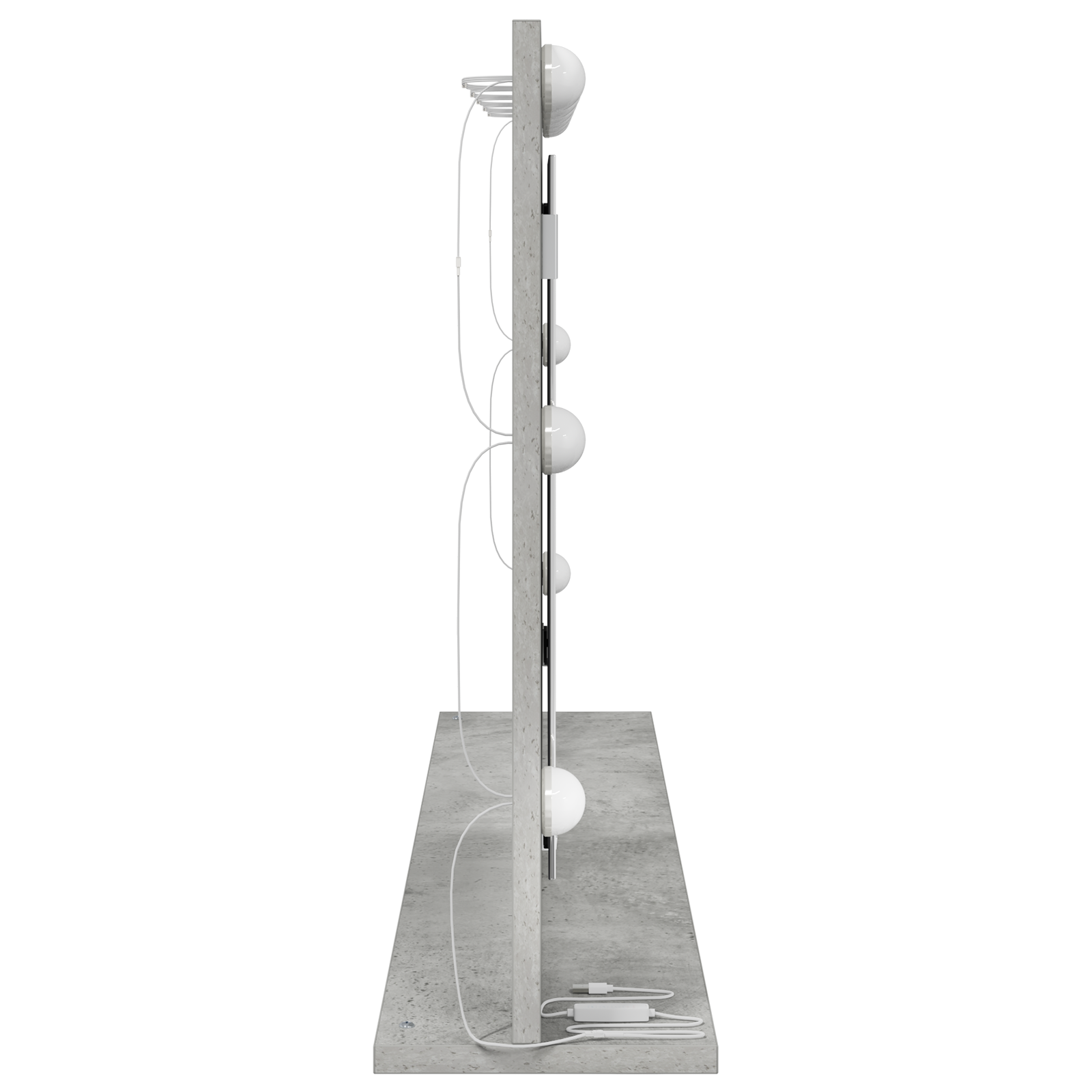 Vanity Mirror Concrete grey Concrete 100 x 55 x 18 cm Mirror - Image 4