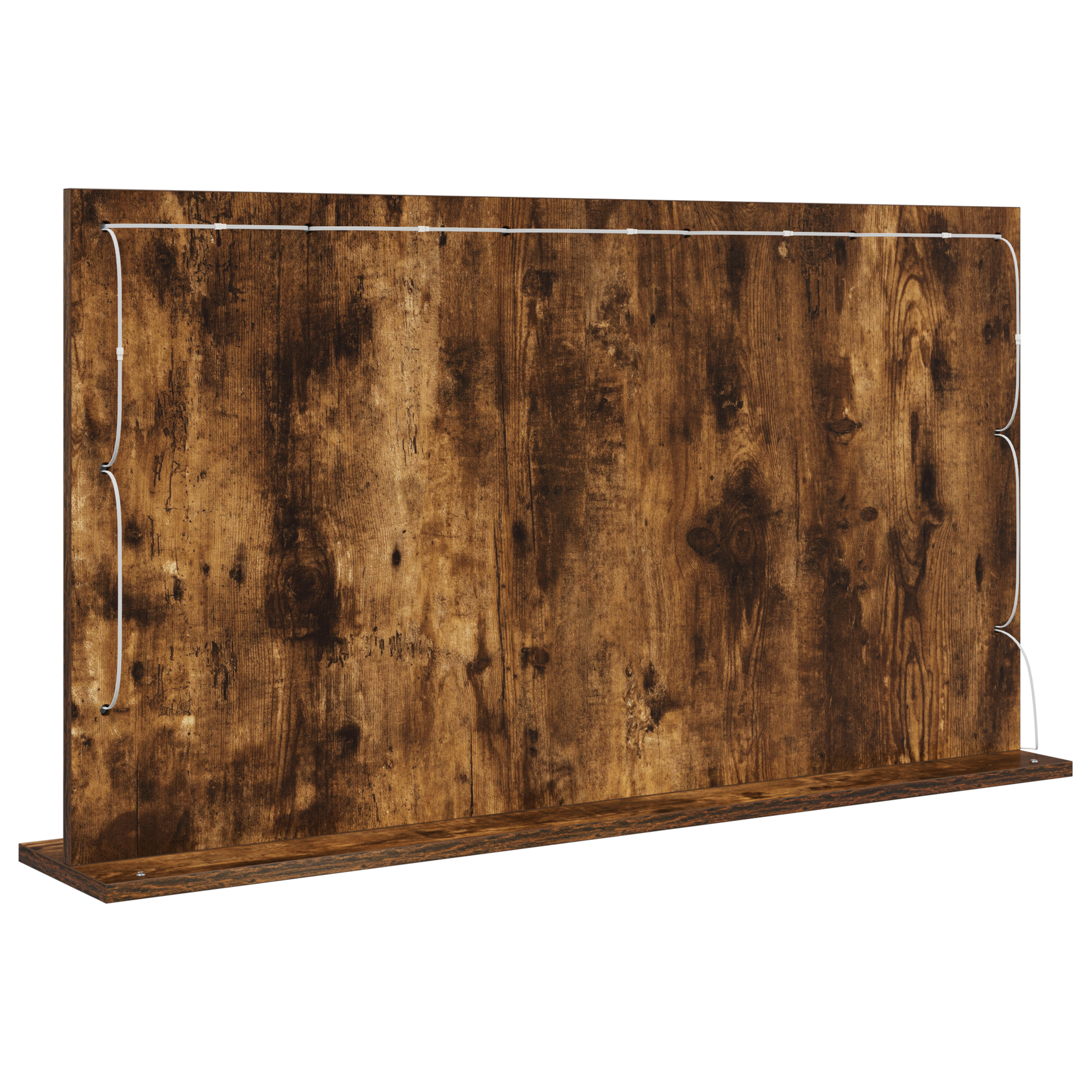 Vanity Mirror Smoked oak Wood, Glass 100 x 55 x 18 cm - Image 5