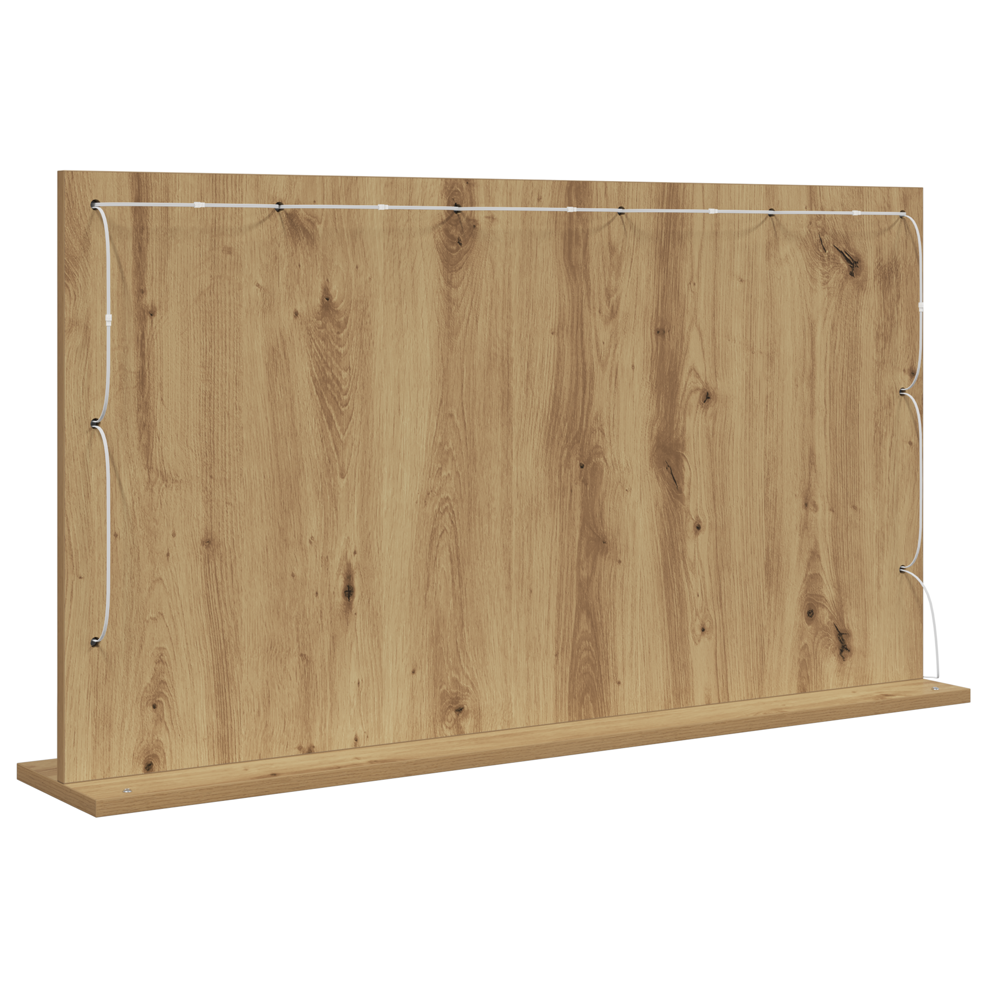 veidrodžio staliukas Amatų ąžuolas Mediena ir stiklas 100 x 55 cm - Image 5