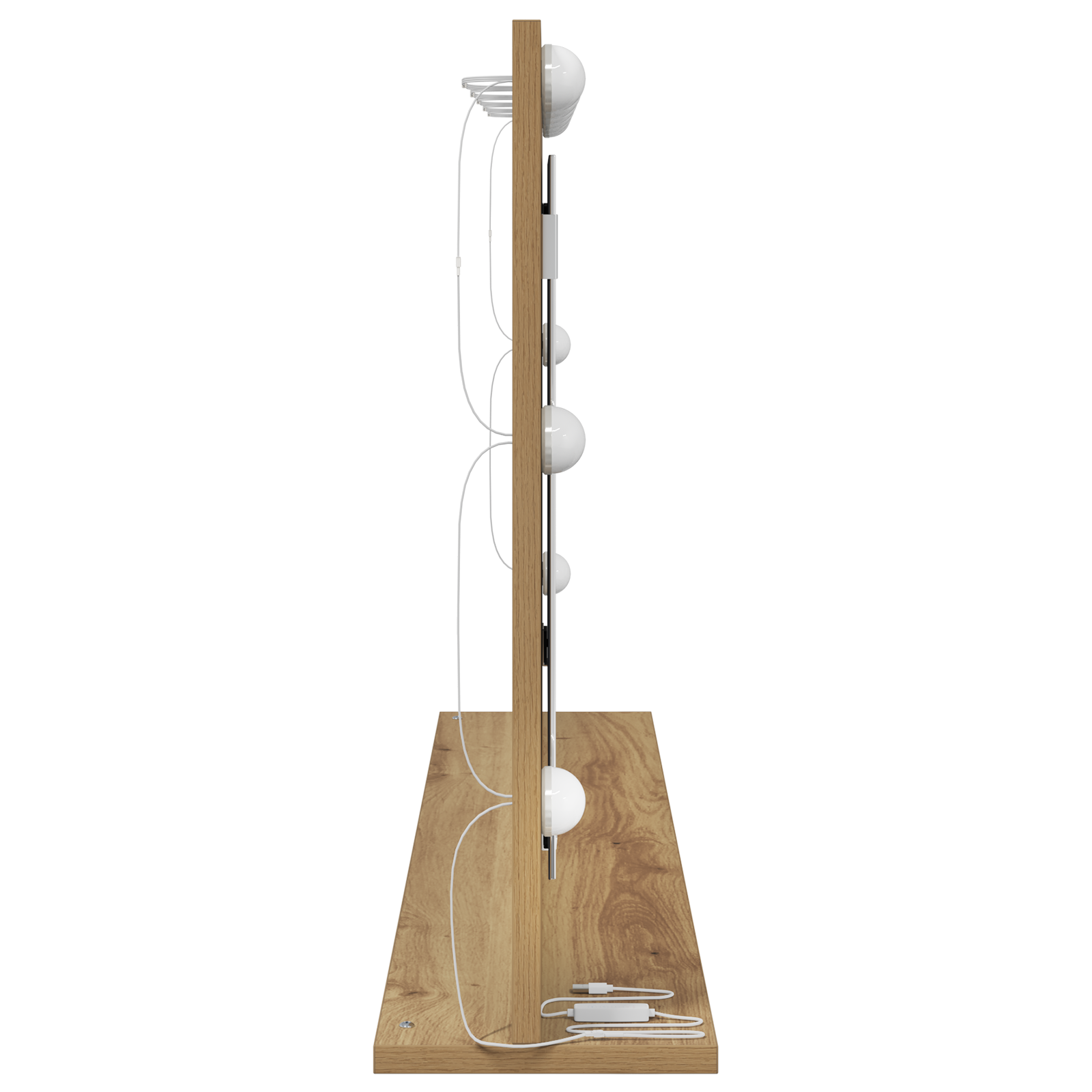 veidrodžio staliukas Amatų ąžuolas Mediena ir stiklas 100 x 55 cm - Image 4