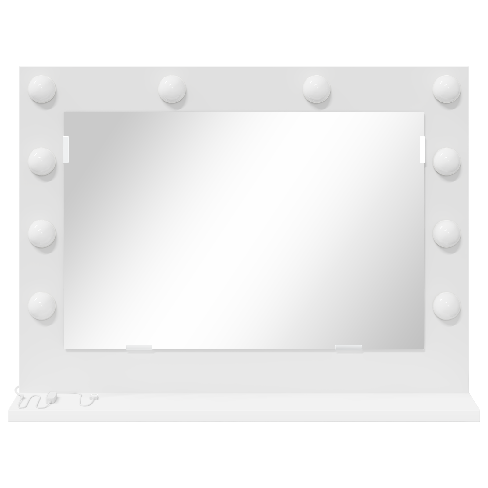Vanity Mirror with LED Lights White 60x45x18 cm - Image 3