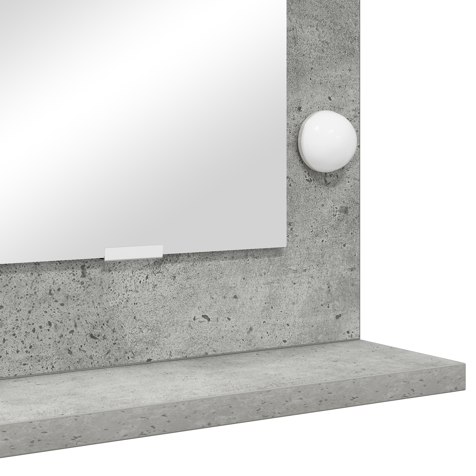 Vanity Mirror Concrete grey Concrete Medium Decorative Inlays - Image 6