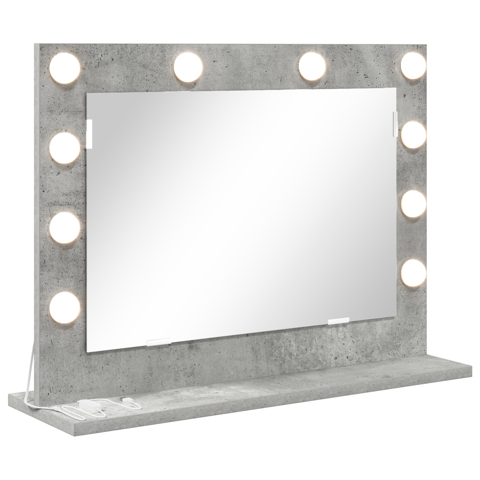 Vanity Mirror Concrete grey Concrete Medium Decorative Inlays - Image 2