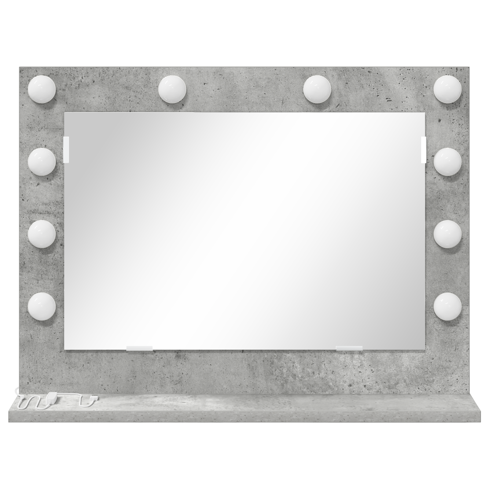 Vanity Mirror Concrete grey Concrete Medium Decorative Inlays - Image 3
