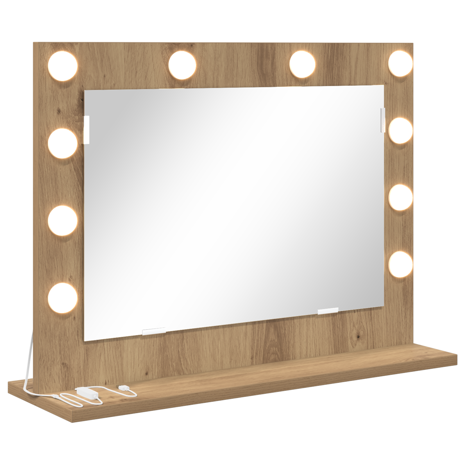 Vanity Mirror Artisan Oak Engineered Wood 60 x 45 x 18 cm - Image 2