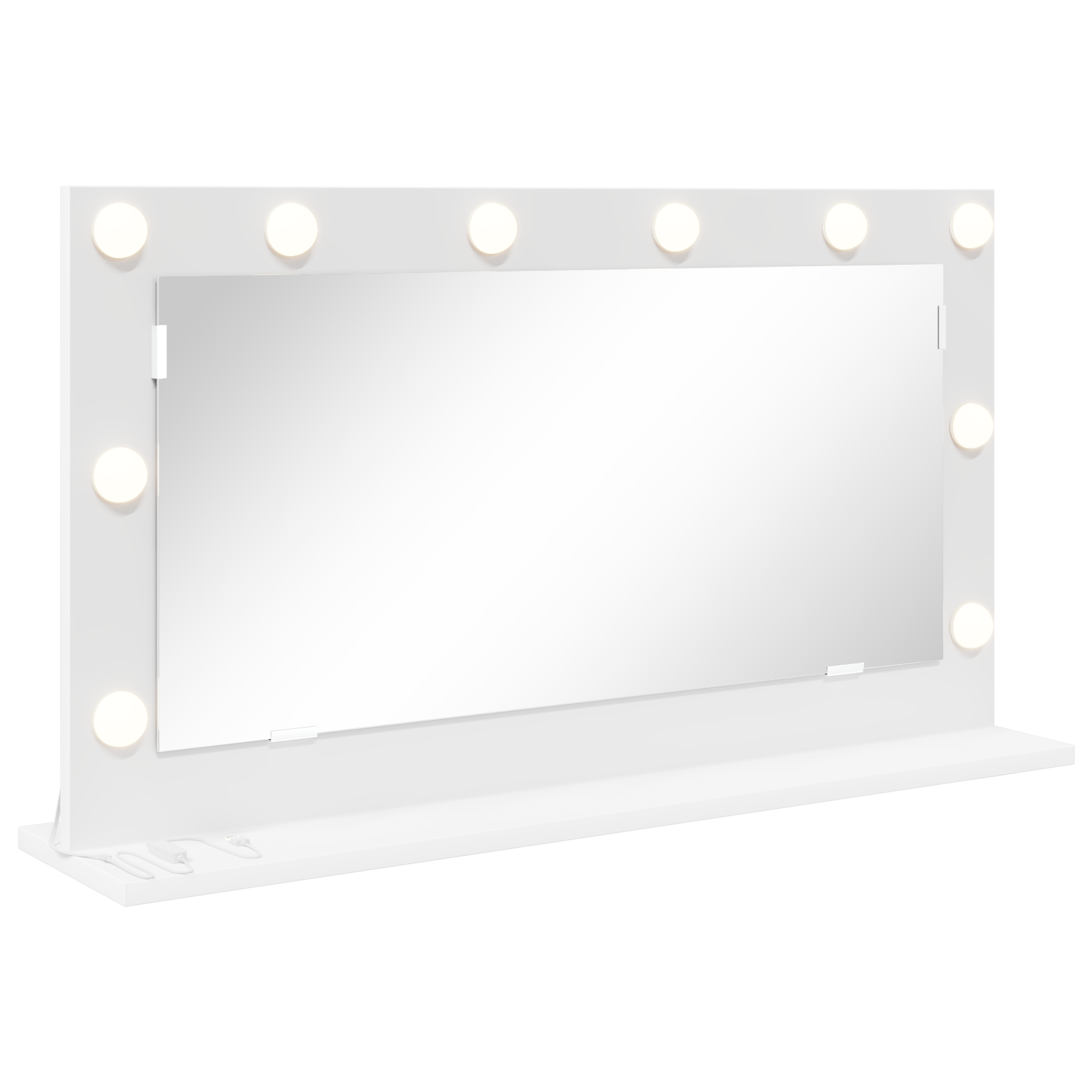 Veidrodžių šviestuvas su LED šviesomis Baltas 80x45x18 cm - Image 2