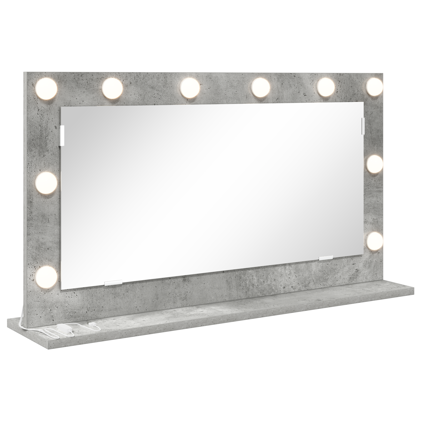 Vanity Mirror Concrete grey Concrete 80 x 45 x 18 cm Mirror - Image 2