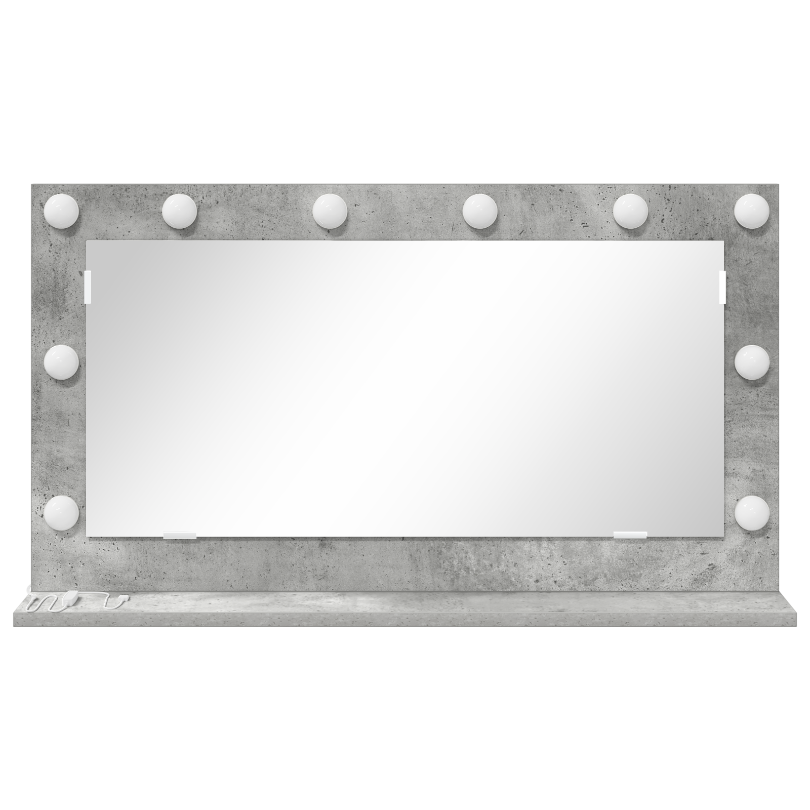 Vanity Mirror Concrete grey Concrete 80 x 45 x 18 cm Mirror - Image 3