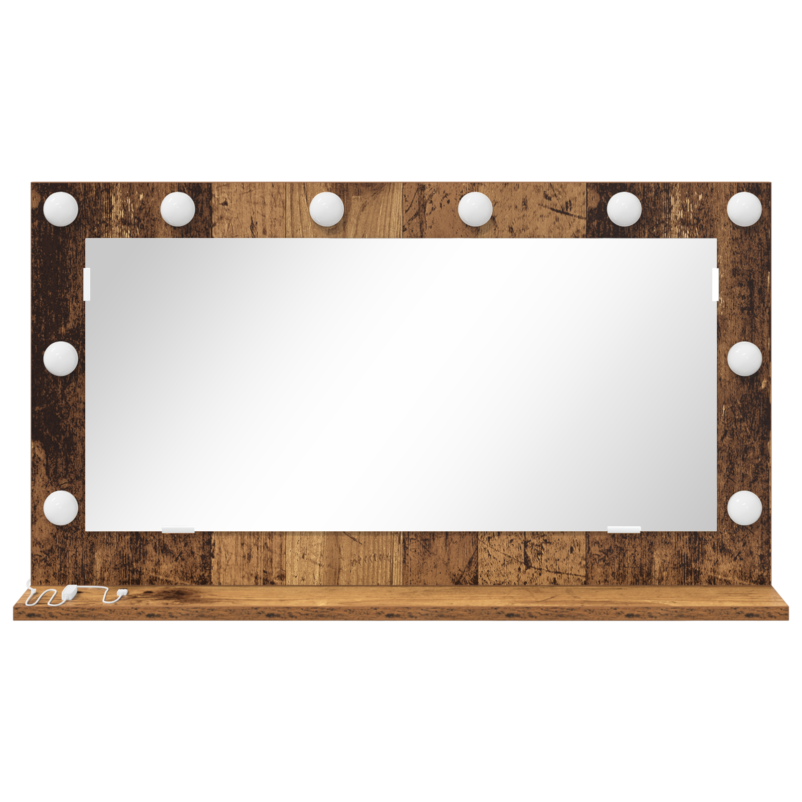 Vanity Mirror Old wood Wood, Glass 80 x 45 x 18 cm Mirror - Image 3