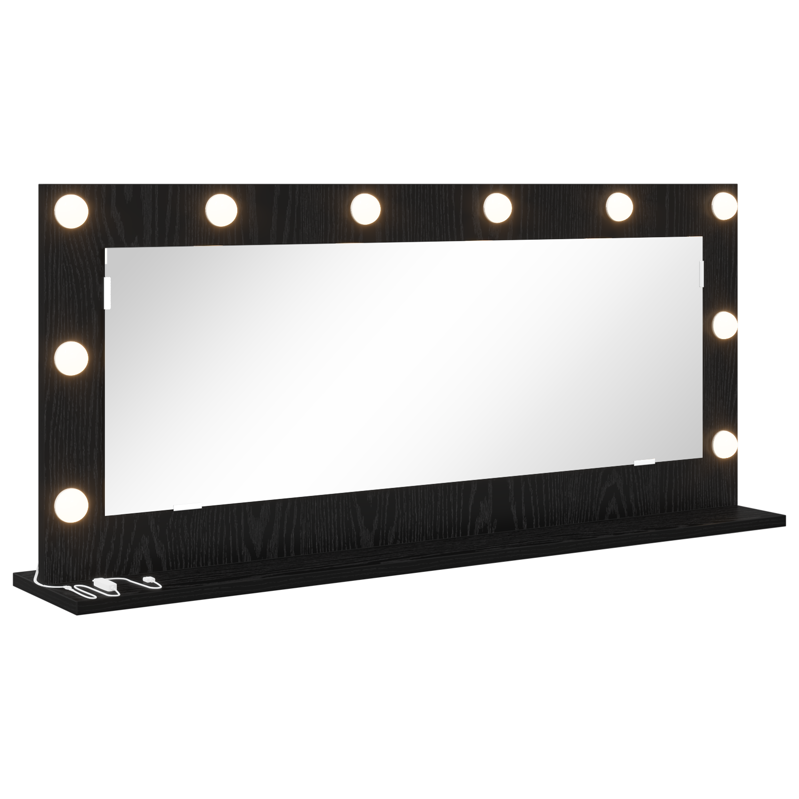 Veidrodinis šviestuvas su LED apšvietimu Juodas 100x45x18 cm - Image 2