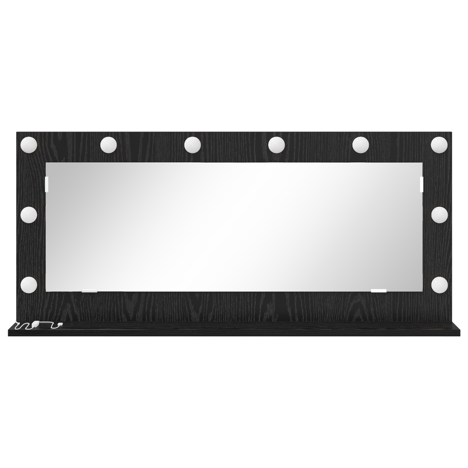 Veidrodinis šviestuvas su LED apšvietimu Juodas 100x45x18 cm - Image 3