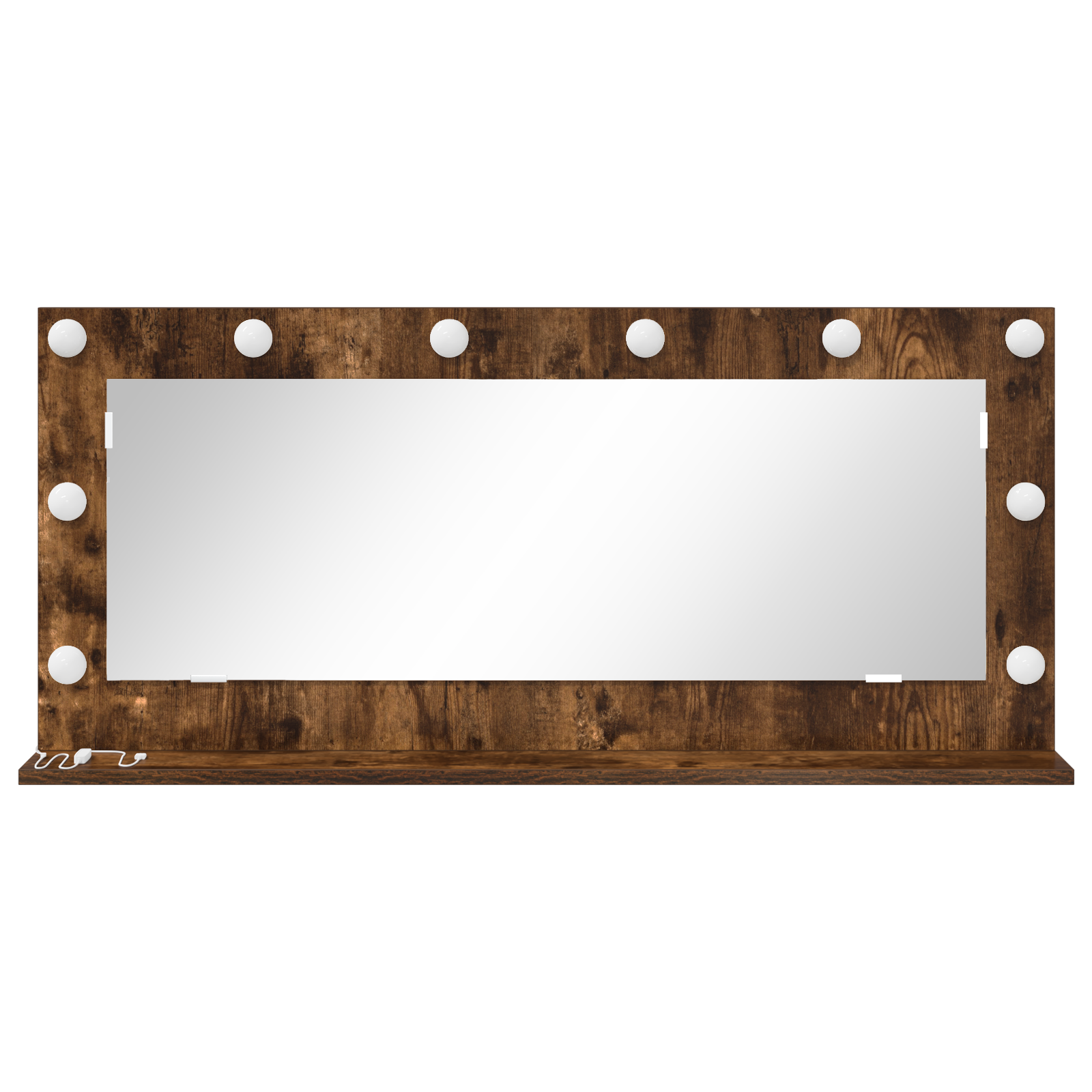 Veidrodžio su LED šviesomis Rūkytas 100x45x18 cm - Image 3