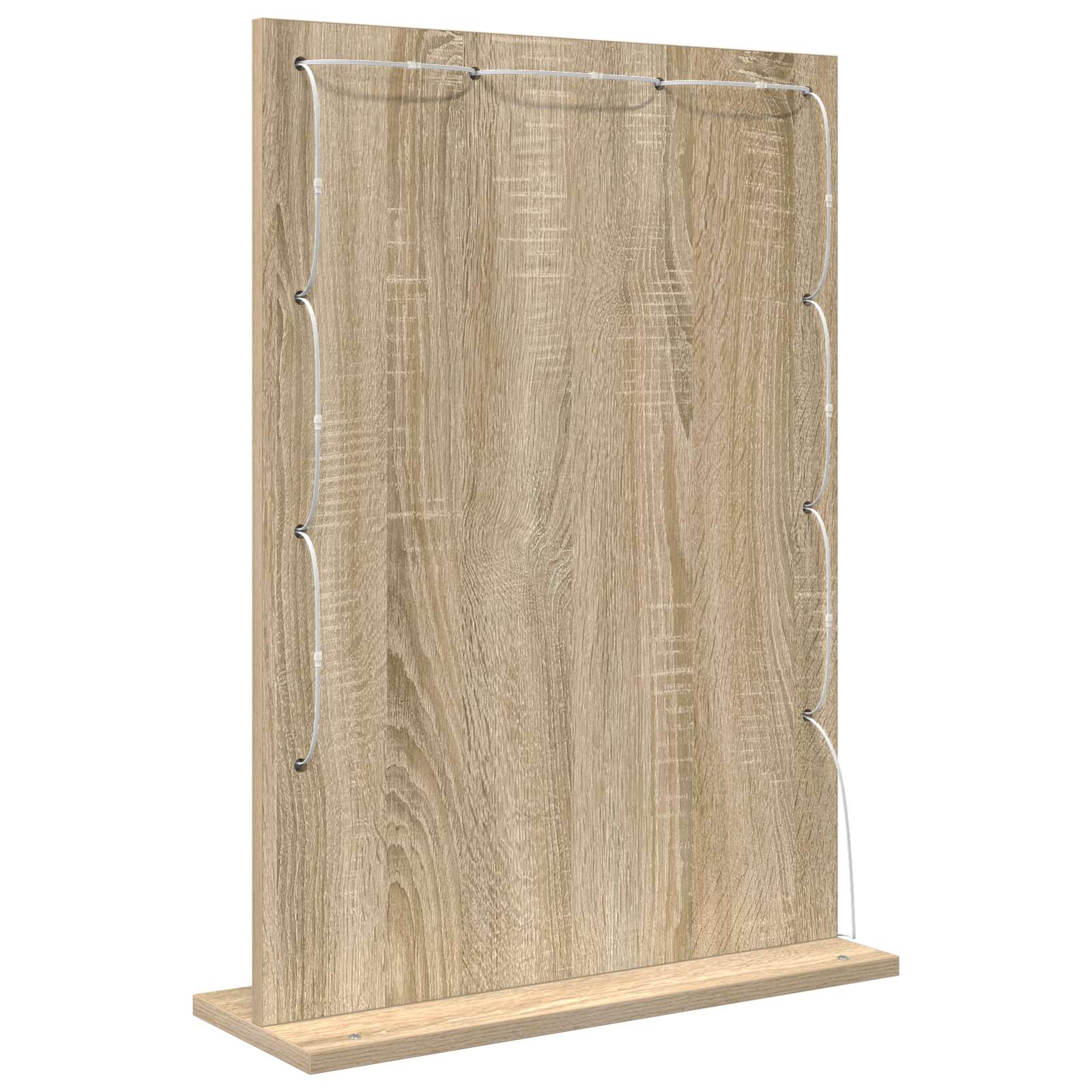 Vanity Mirror Sonoma oak MDF, Glass 70 x 50 x 18 cm Mirror - Image 4