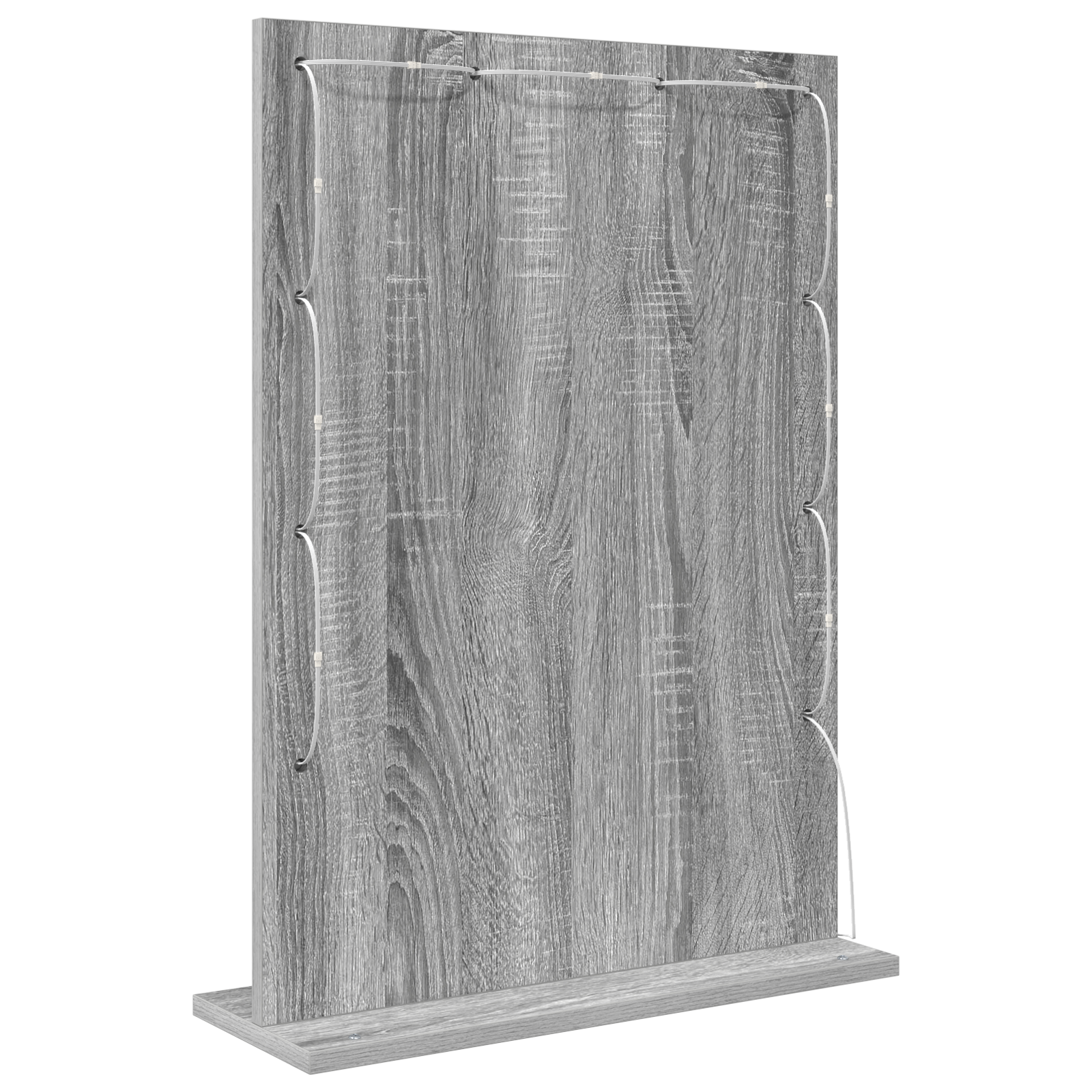 Vanity Mirror Grey sonoma Particle board, Glass 70 x 50 x 18 cm - Image 3