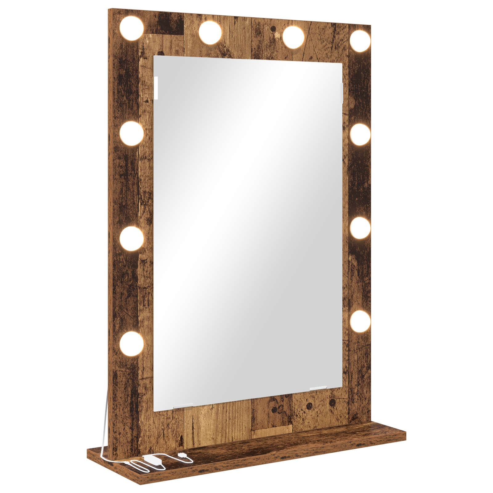 Vanity Mirror Old wood Solid Wood 70 x 50 x 18 cm Mirror - Image 2