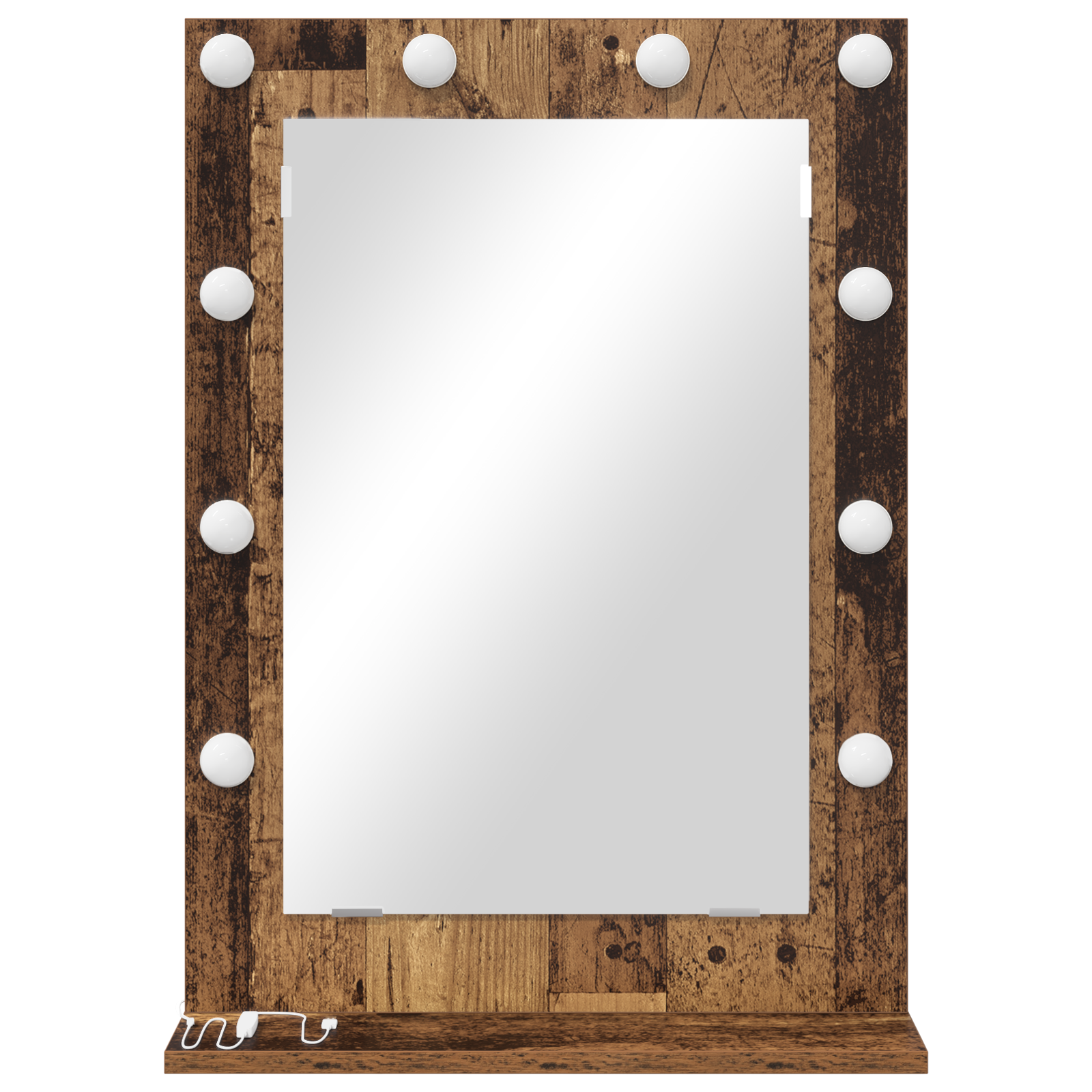 Vanity Mirror Old wood Solid Wood 70 x 50 x 18 cm Mirror - Image 3