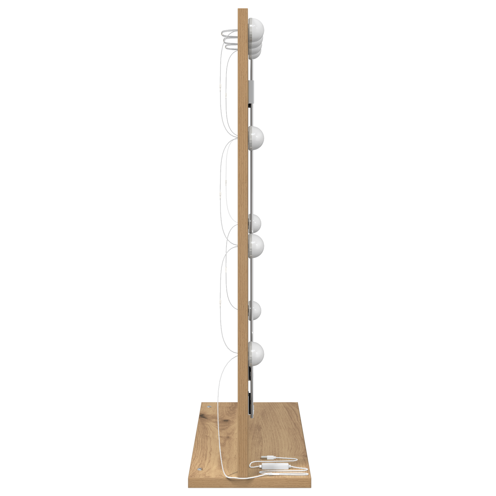 VidaXL ogledalo za ličila Artisanal hrast Les 70 x 50 x 18 cm - slika 3
