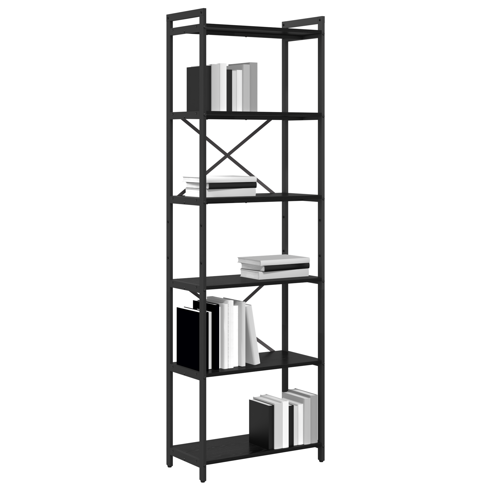 Thumbnail - vidaXL Bücherregal Schwarze Eiche 60 x 30 x 188 cm Spanplatte
