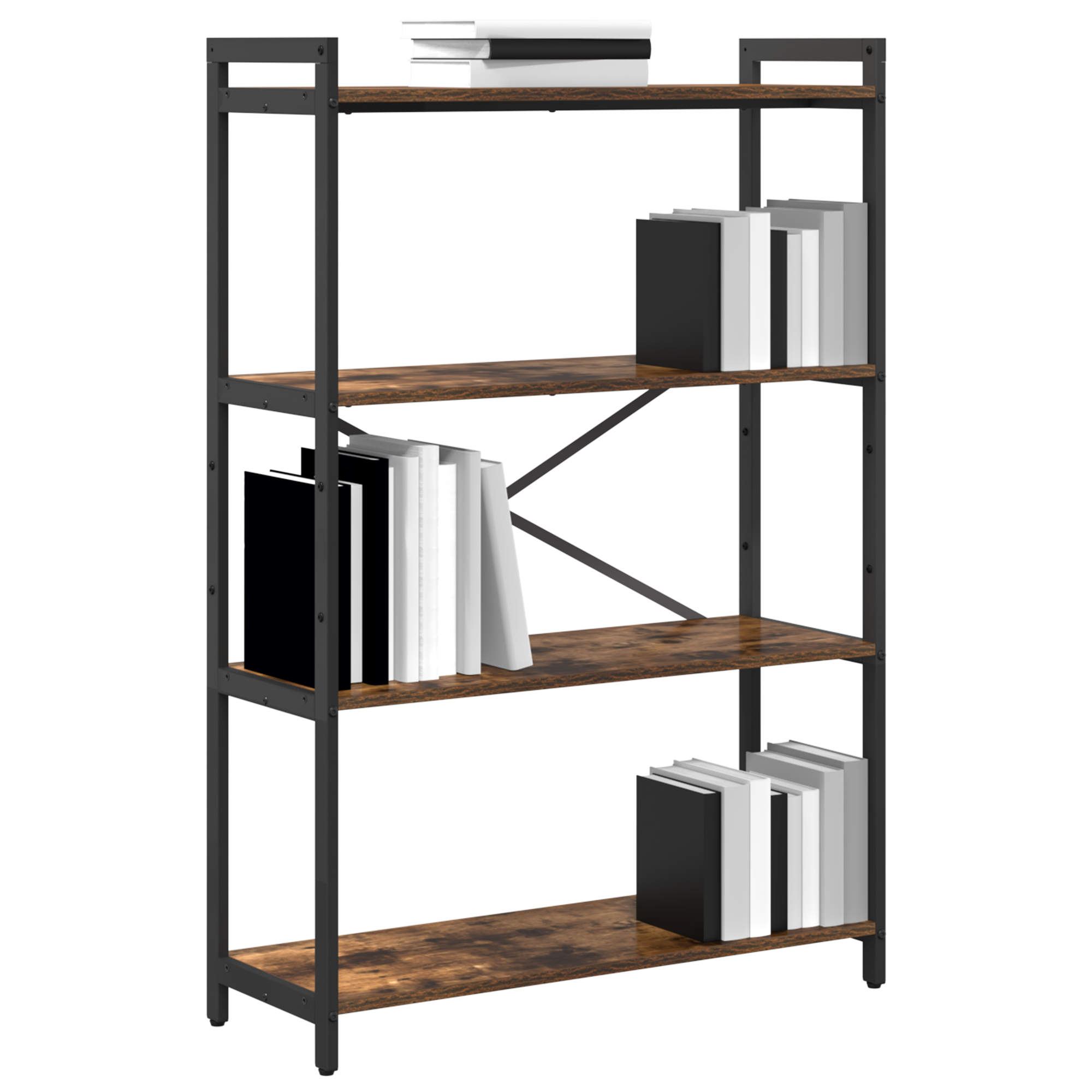 Thumbnail - vidaXL Bücherregal Räuchereiche 80 x 30 x 118 cm Holz