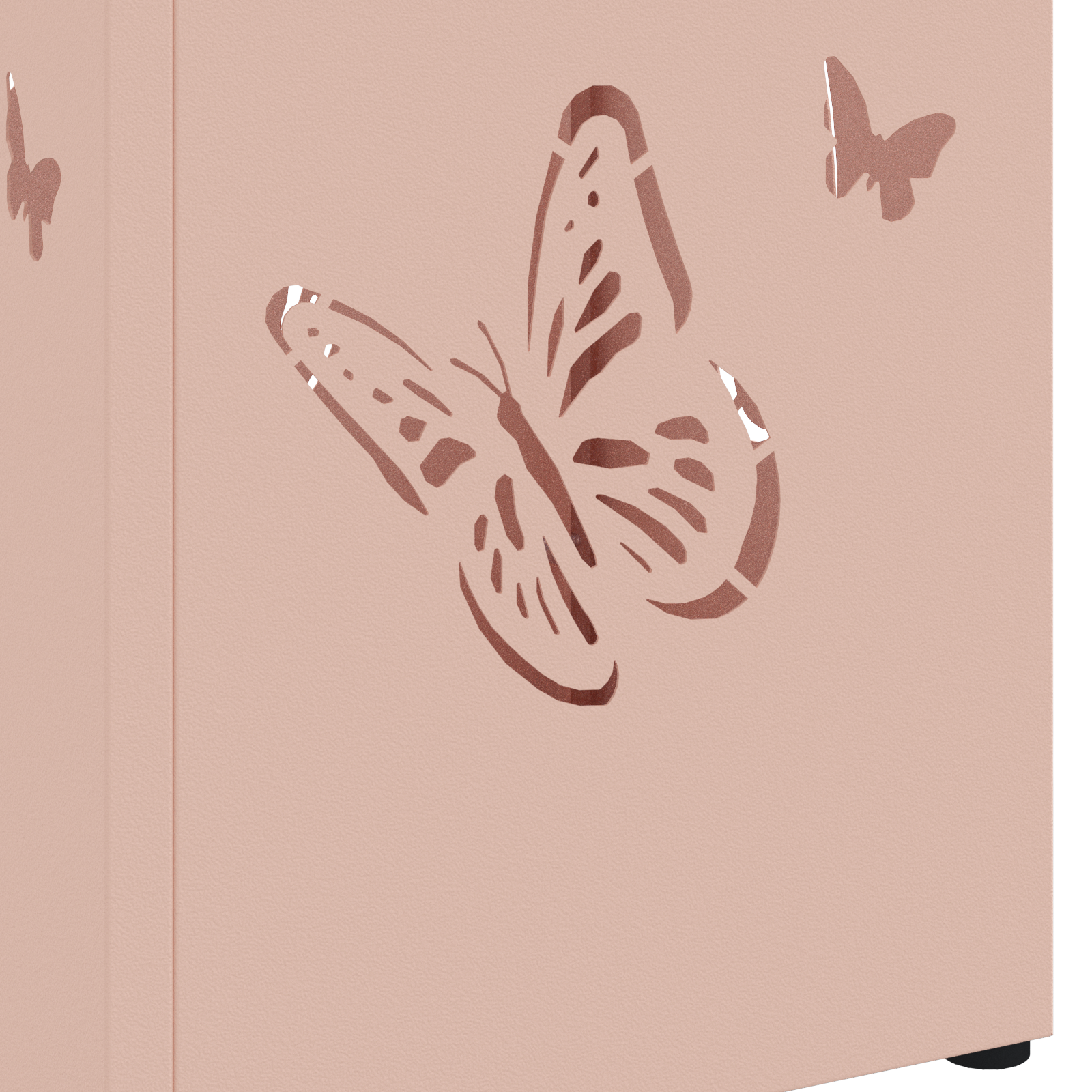 Umbrella Stand Pink Metal Standard Decorative Inlays - Image 5