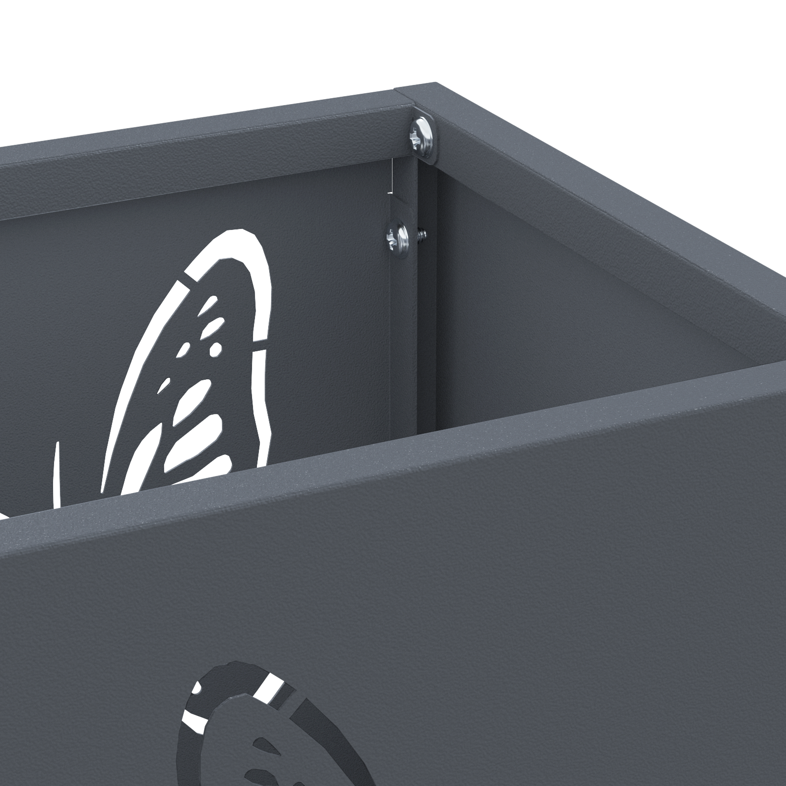 Umbrella Stand Anthracite Metal Medium Pattern Umbrella Stand - Image 4