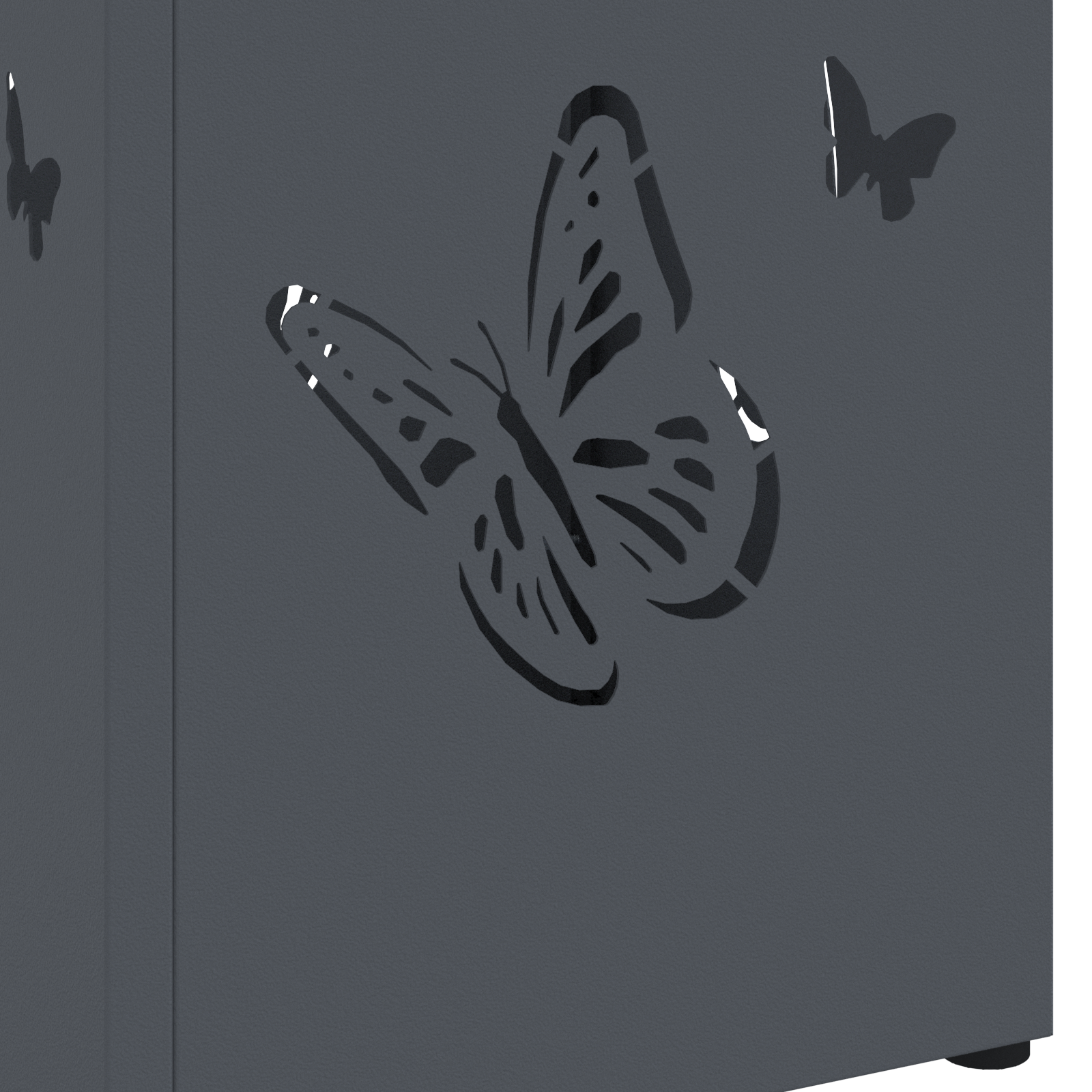 Umbrella Stand Anthracite Metal Medium Pattern Umbrella Stand - Image 5