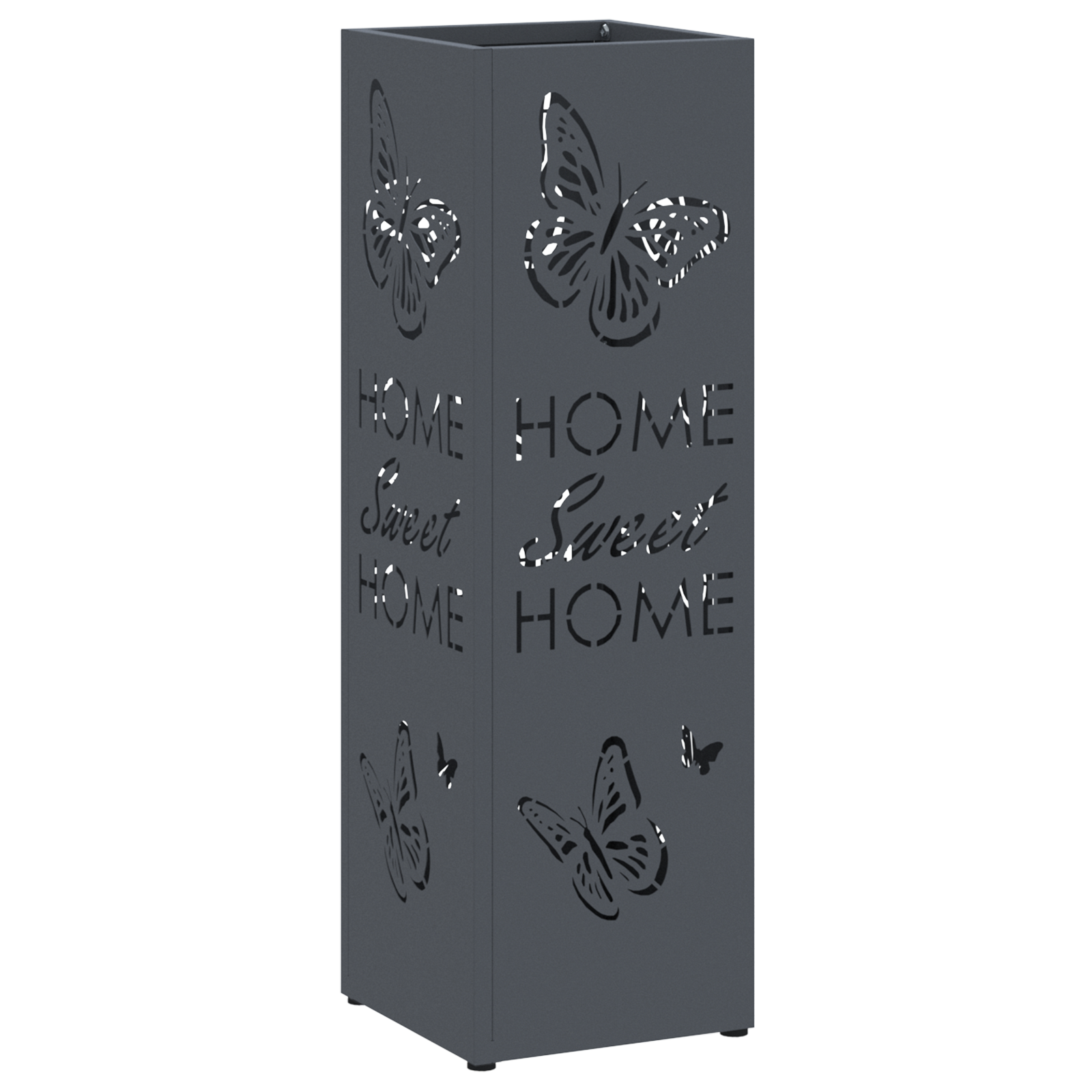 Umbrella Stand Anthracite Metal Medium Pattern Umbrella Stand - Image 2