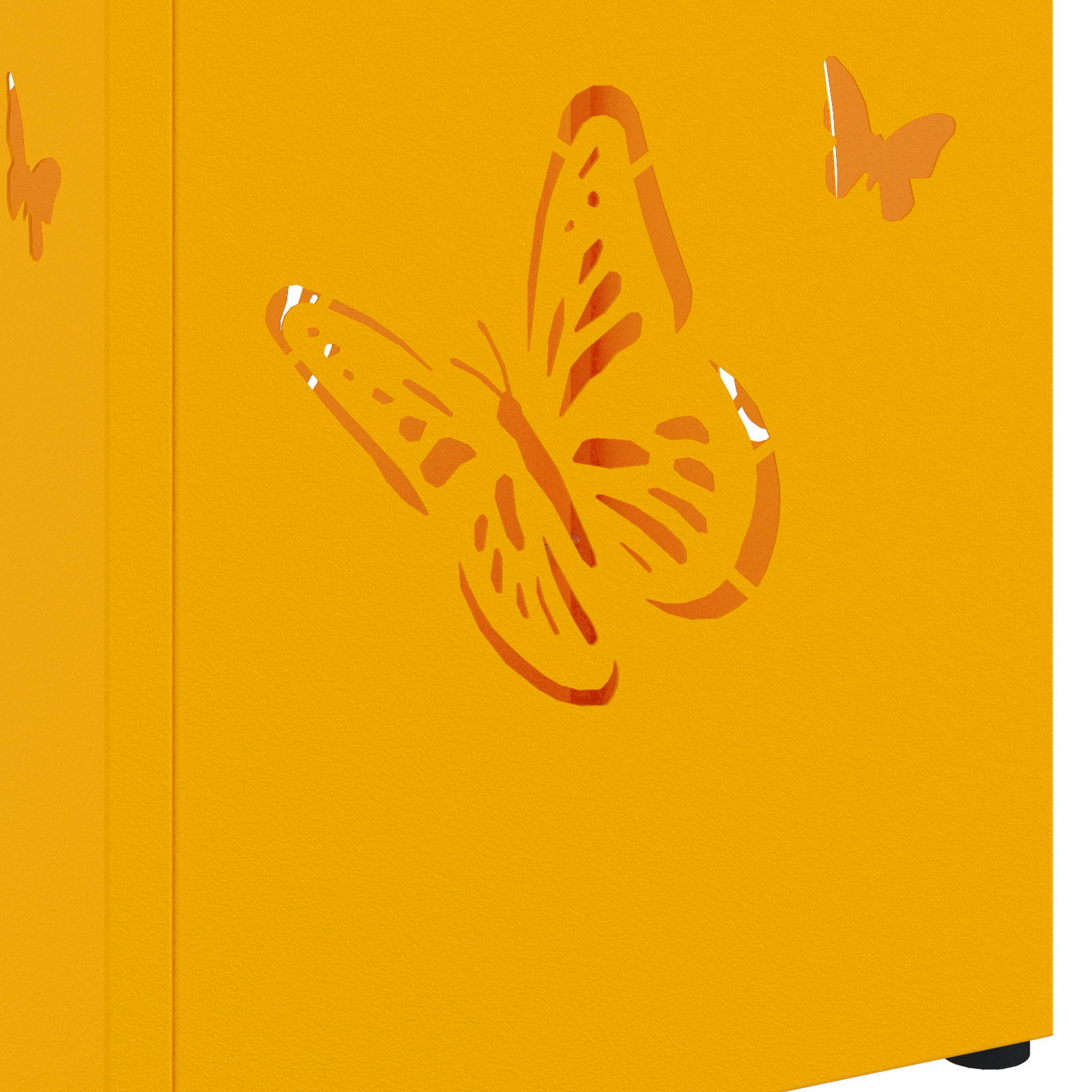 Umbrella Stand Mustard yellow Metal Standard Decorative Inlays - Image 5