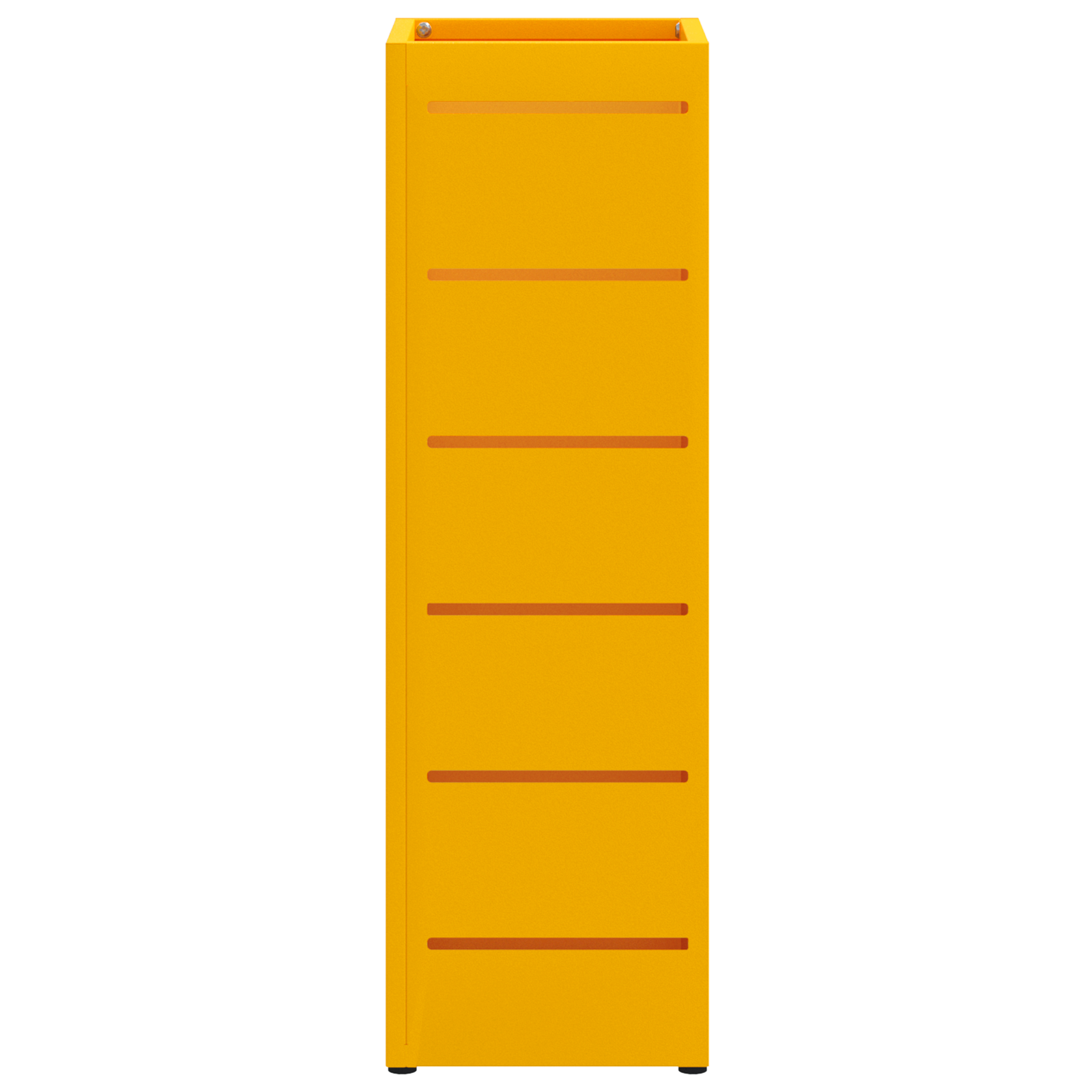 Regen paraplu standaard Mosterdgeel 15,5 x 15,5 x 49 cm Staal