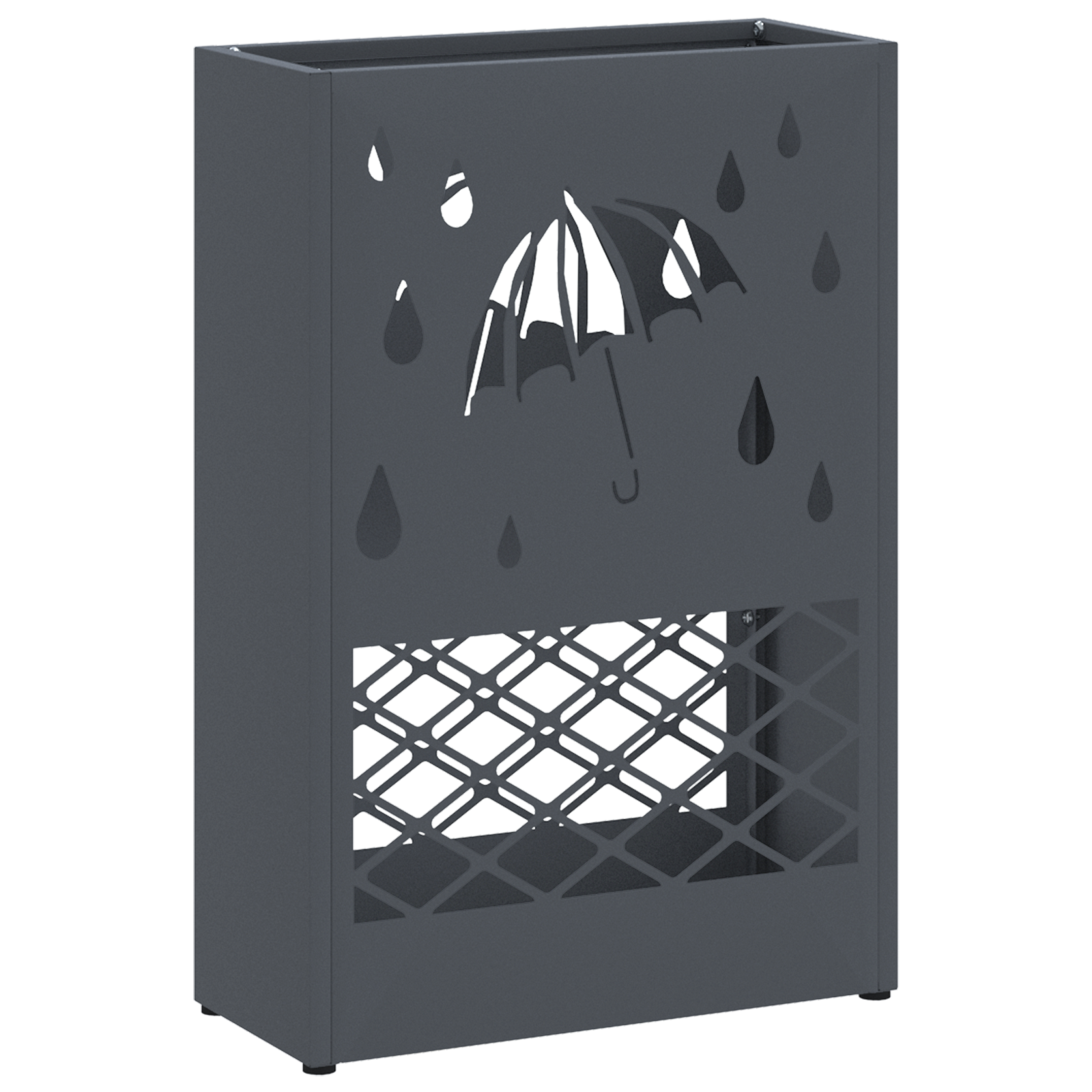 Umbrella Stand Anthracite Metal Medium Decorative Inlays - Image 2
