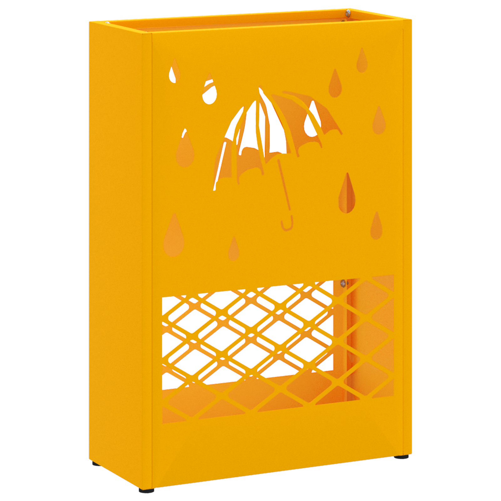 Umbrella Stand Mustard yellow Steel Medium Decorative Inlays - Image 2