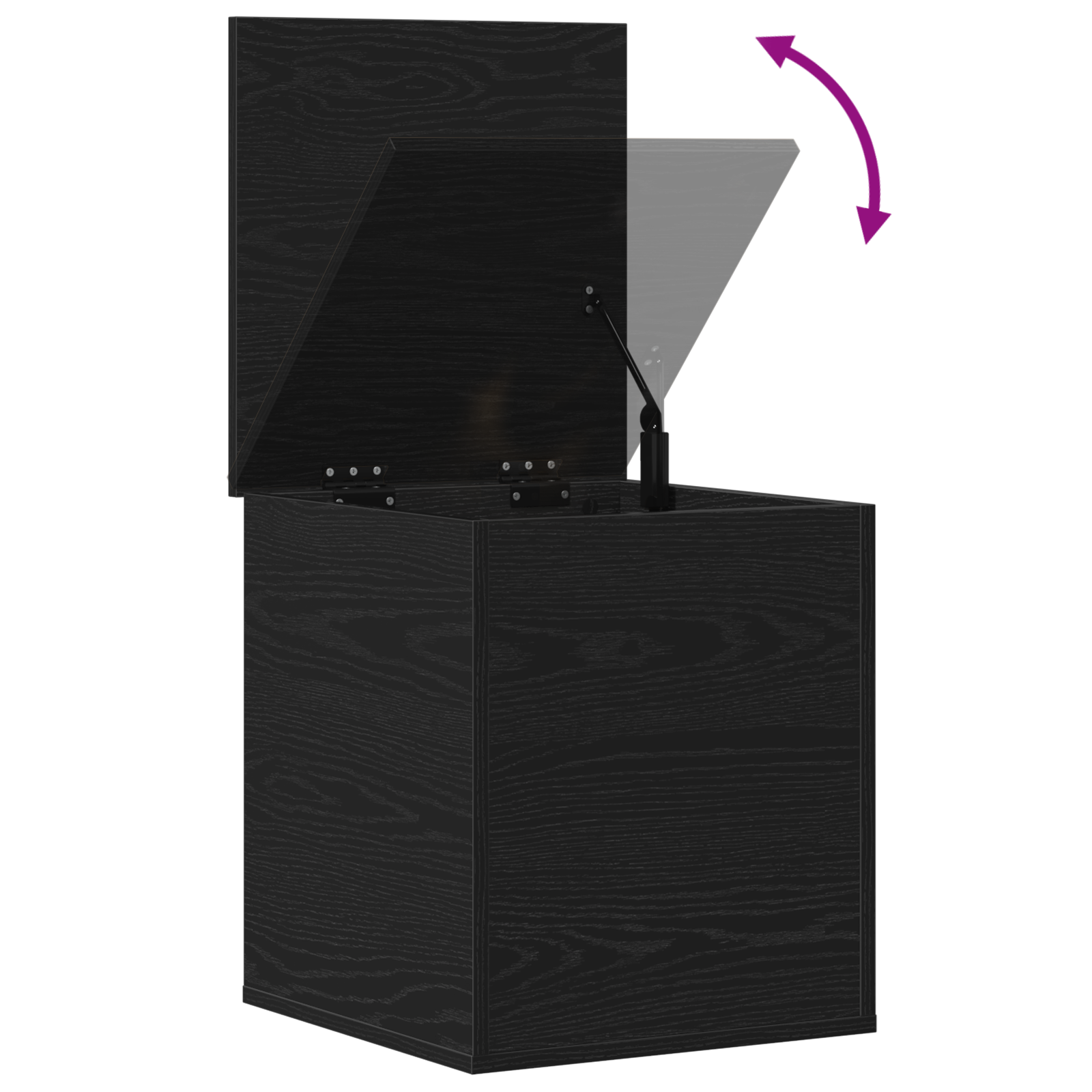 Storage Box in Black Oak - 40x42x46 cm - Made of Engineered Wood - Image 10