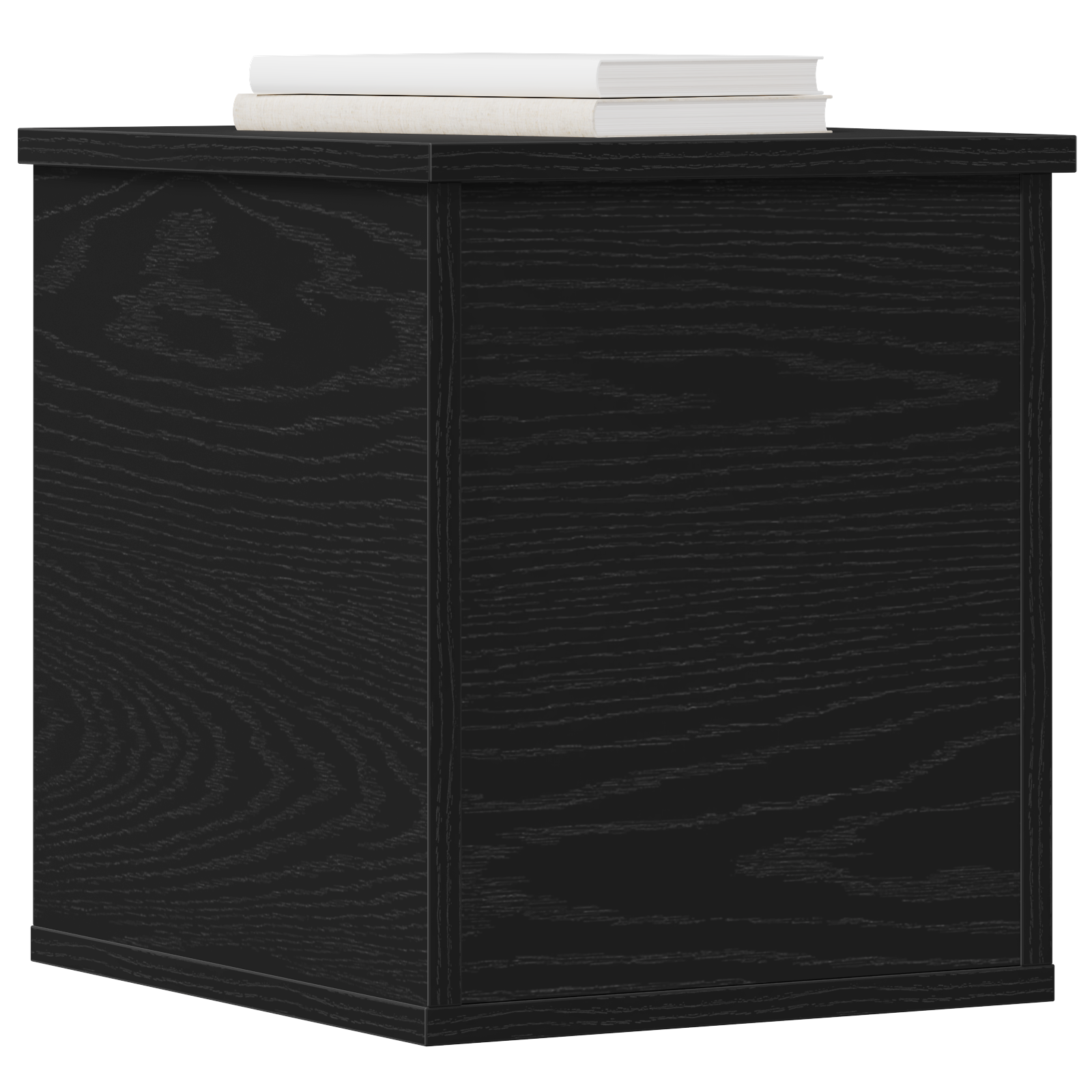 Storage Box Black Oak 30x35x35 cm Engineered Wood - Image 3