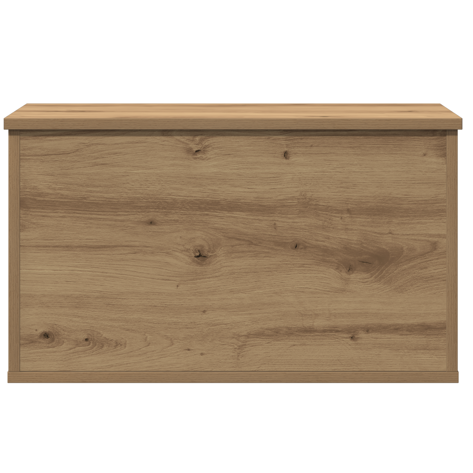 Storage Box with Lid Artisan Oak 60x35x35 cm Engineered Wood - Image 7