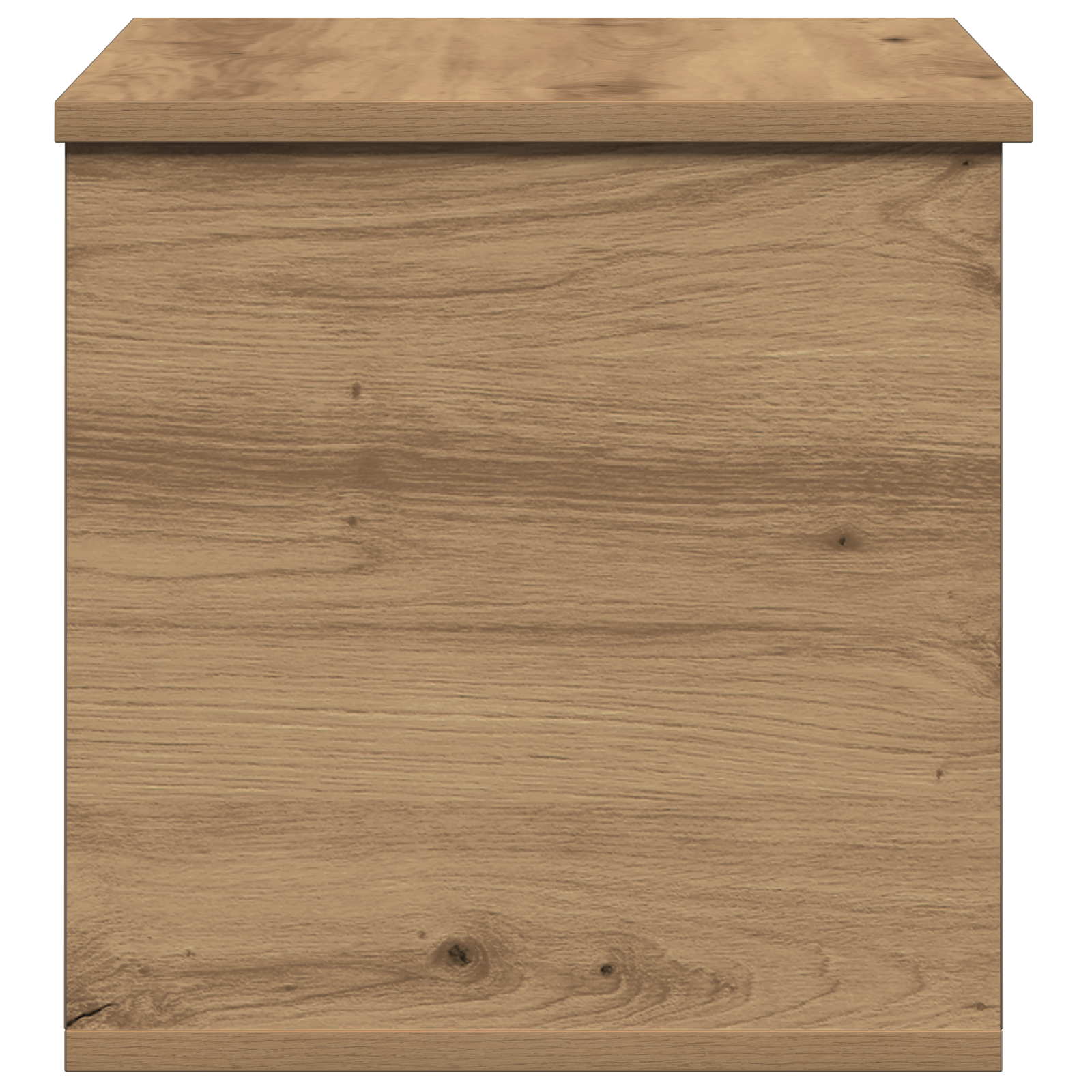 Storage Box with Lid Artisan Oak 60x35x35 cm Engineered Wood - Image 8