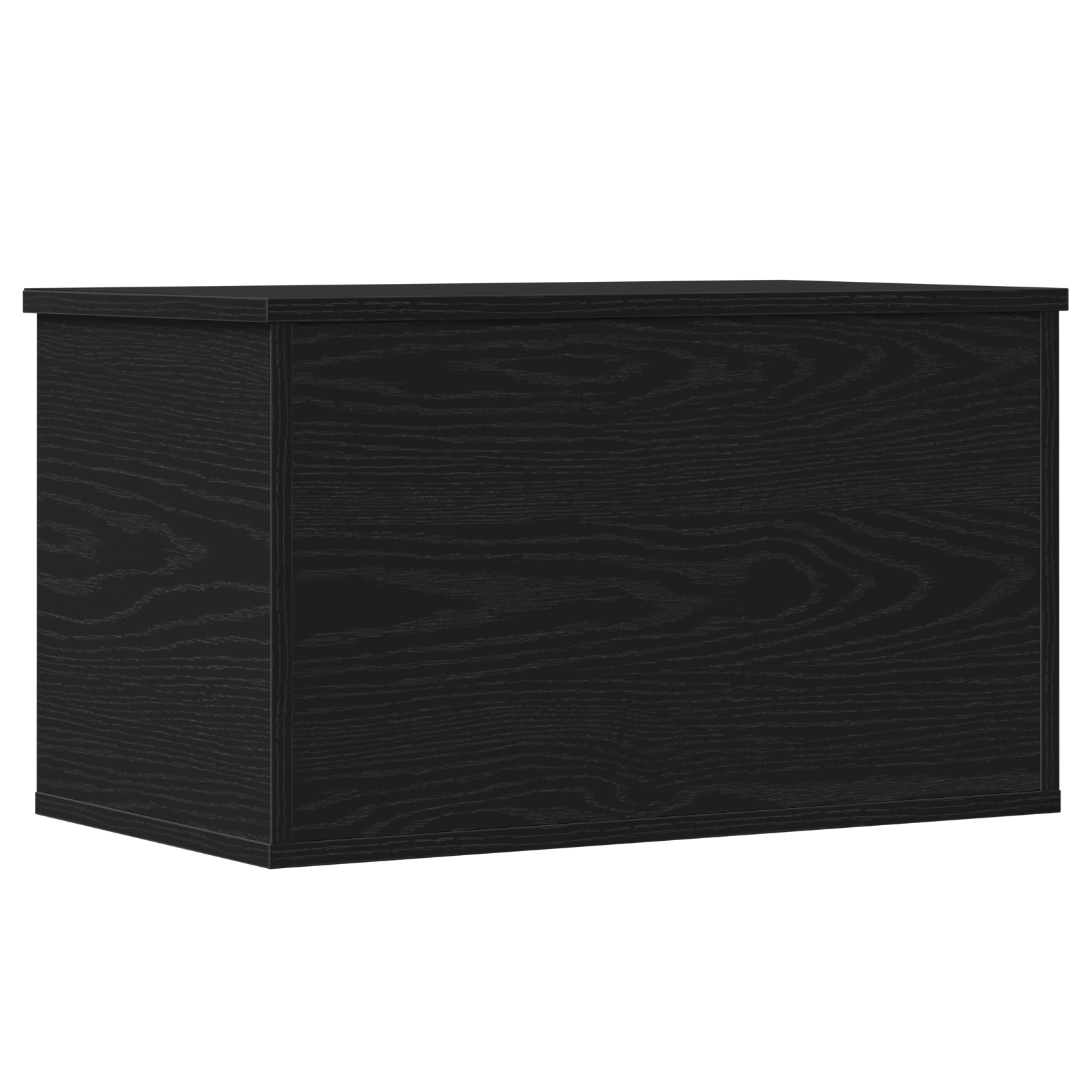 Storage Box with Lid Black Oak 60x35x35 cm Engineered Wood - Image 6
