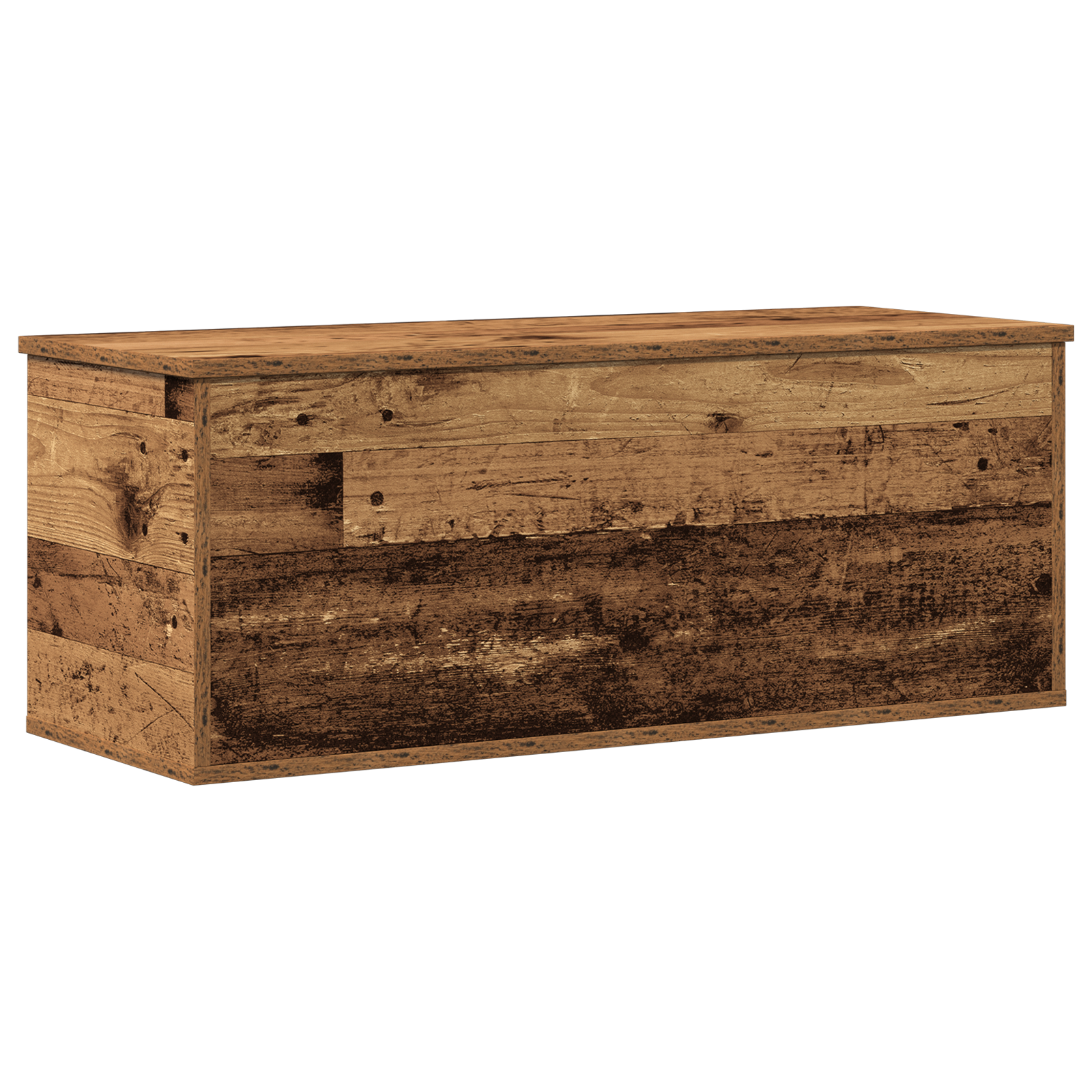 Storage Box Old Wood 90x35x35 cm Made from Engineered Wood - Image 2