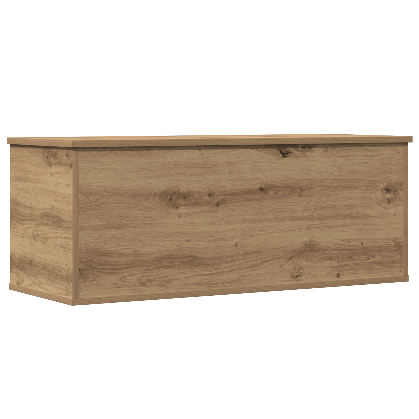 Storage Box in Artisan Oak - 90x35x35 cm, Made from Engineered Wood - Image 2