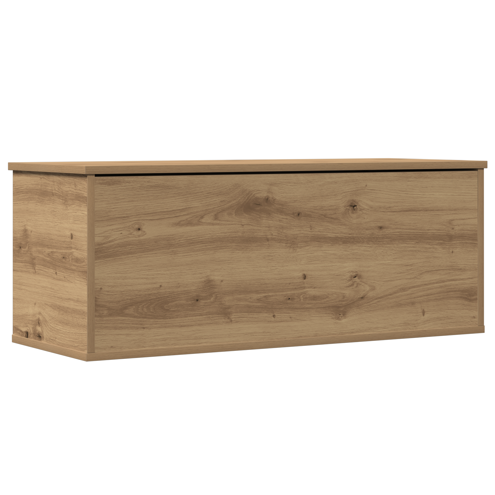 Storage Box in Artisan Oak - 90x35x35 cm, Made from Engineered Wood - Image 5