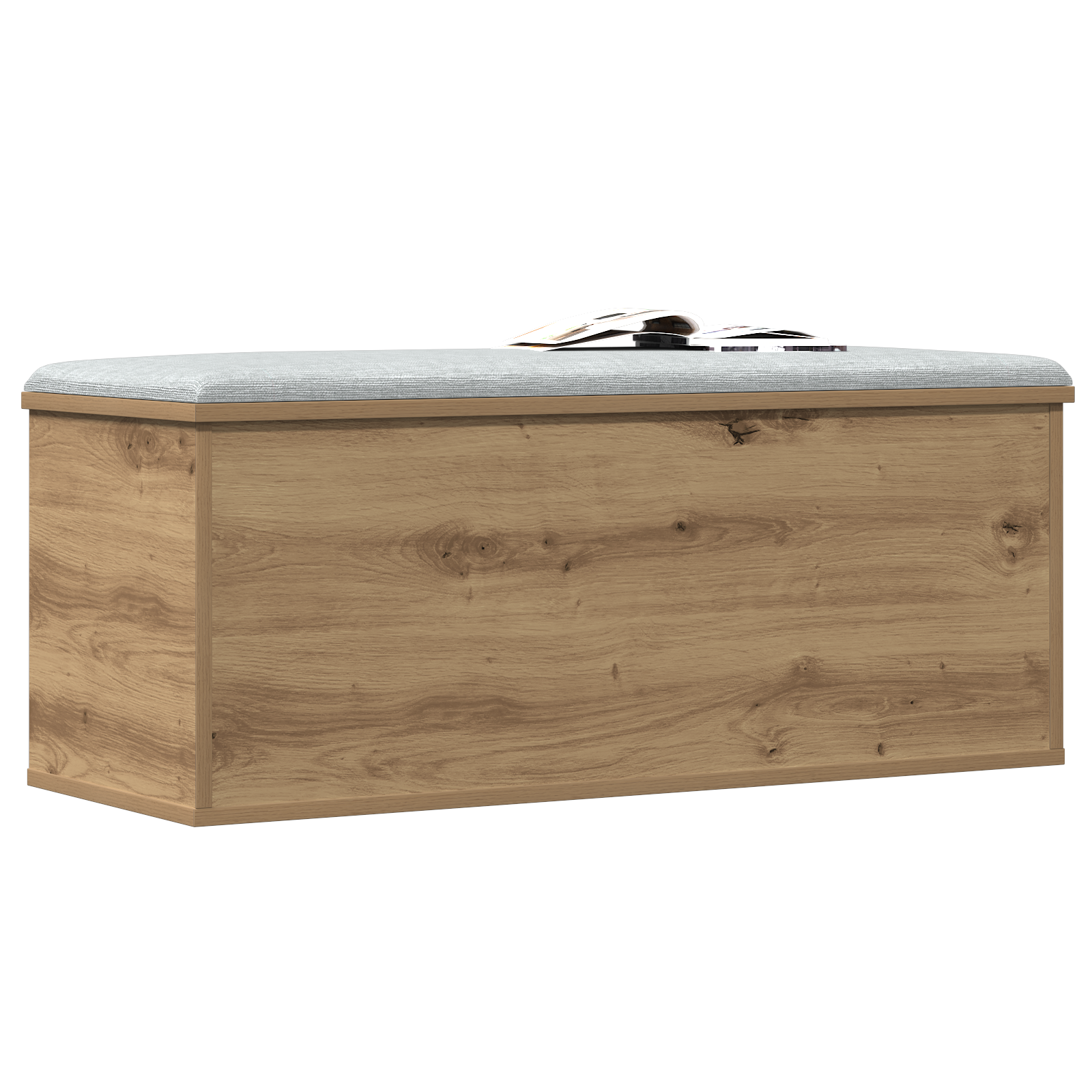 Storage Box in Artisan Oak - 90x35x35 cm, Made from Engineered Wood - Image 3