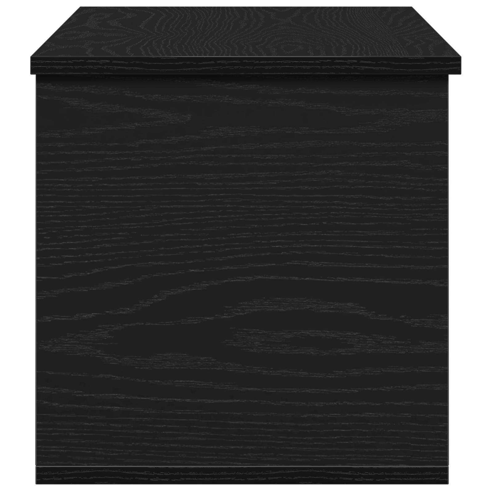 Black Oak Storage Box - 90x35x35 cm - Engineered Wood - Image 8