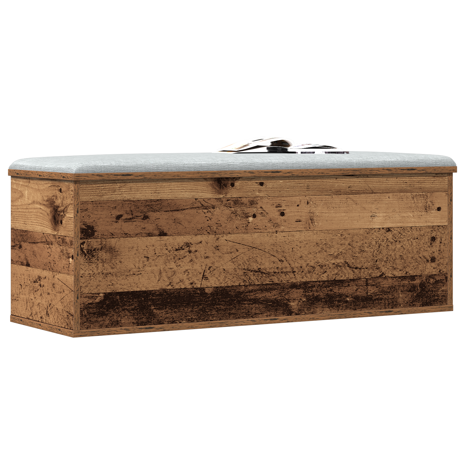 Storage Box - Old Wood, 102x35x35 cm, Made from Engineered Wood - Image 3